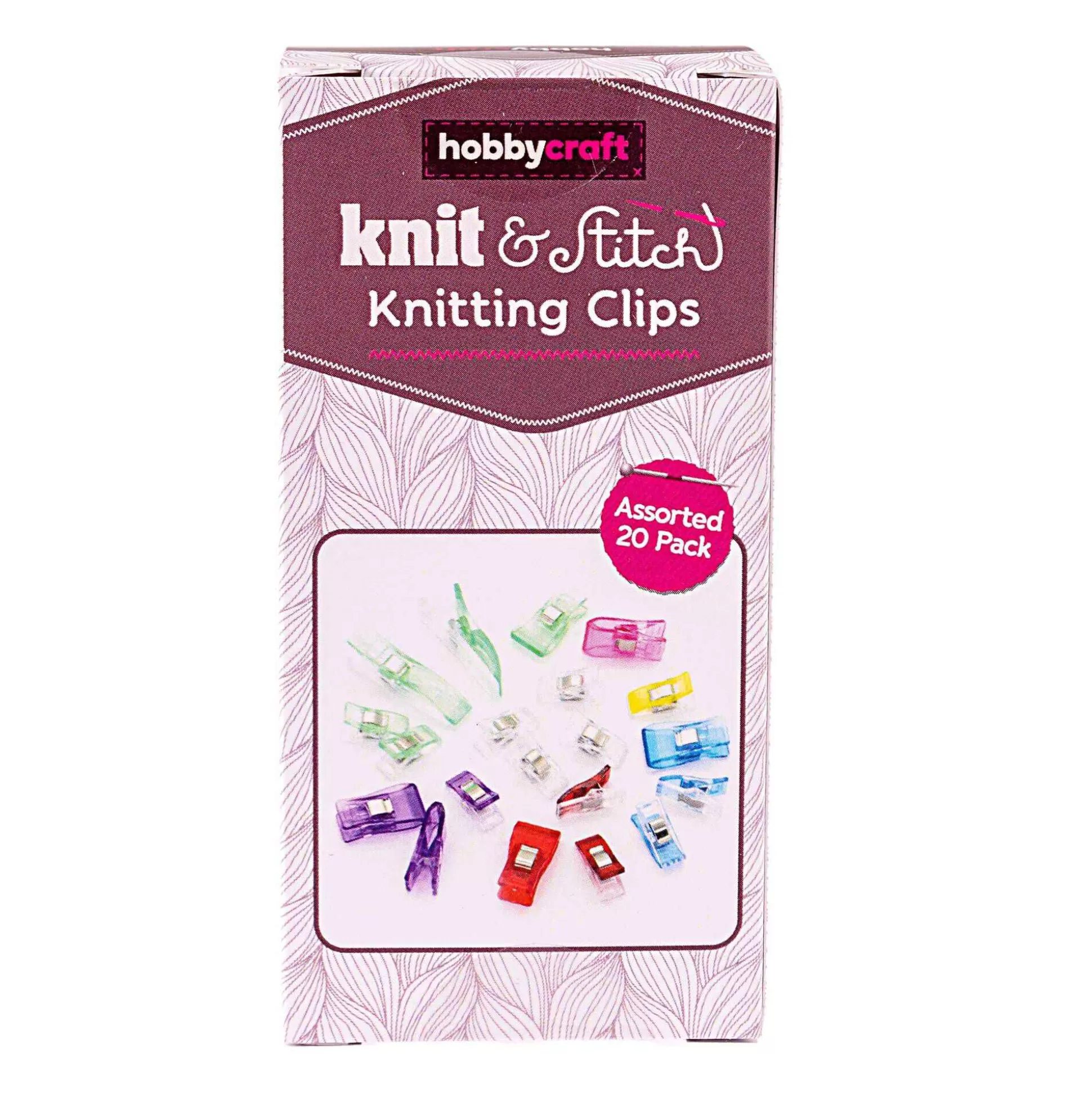 Knitting Clips 20 Pack-Hobbycraft Clearance