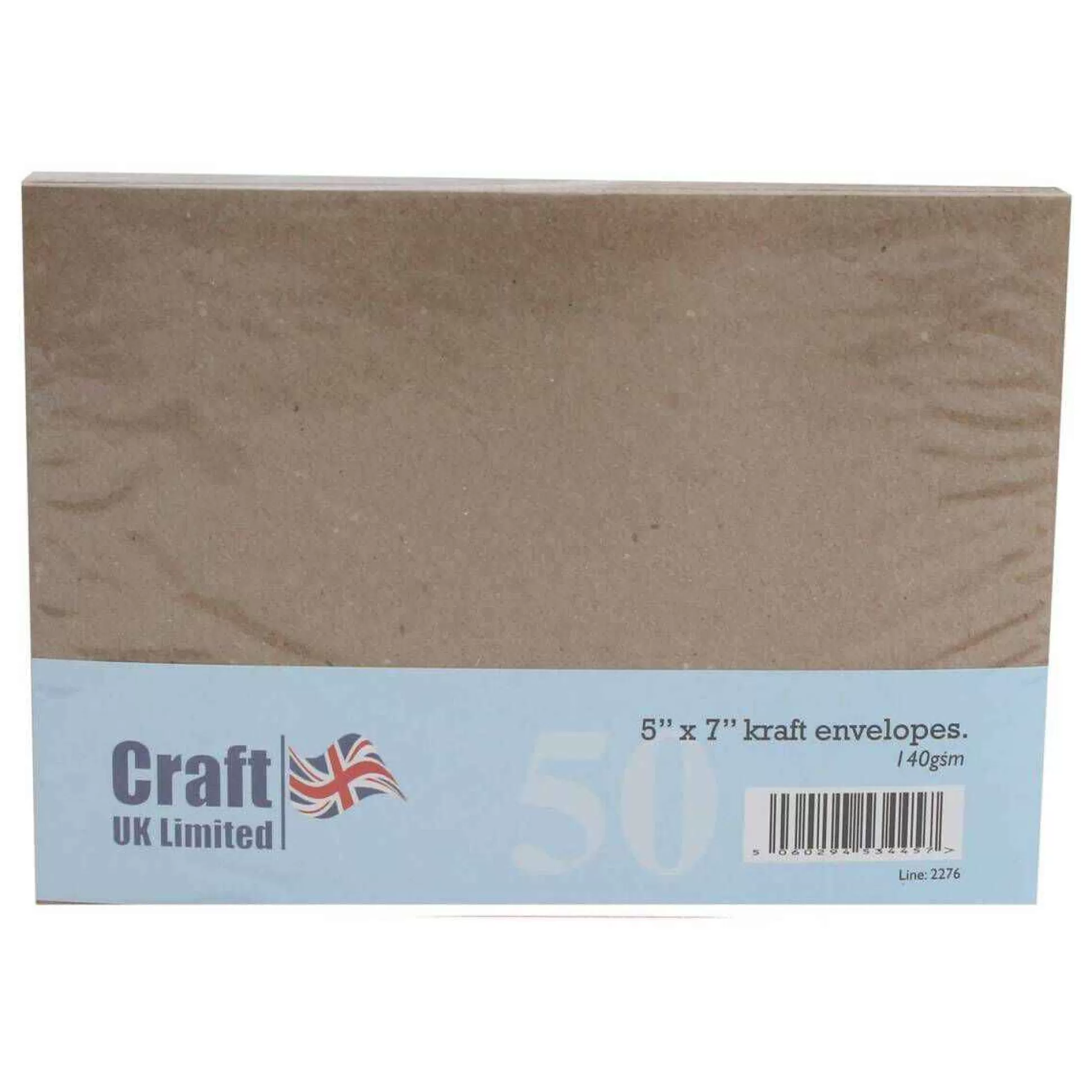 Kraft Envelopes 5 X 7 Inches 50 Pack-Hobbycraft Outlet