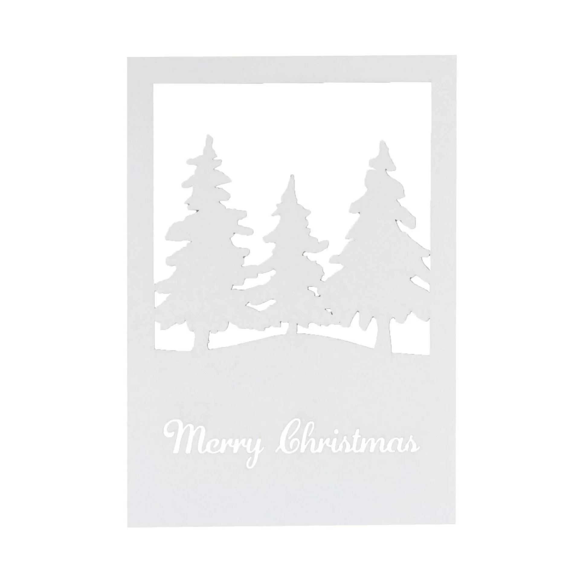 Laser Cut Christmas Tree Card Fronts 5 Pack-Hobbycraft Hot