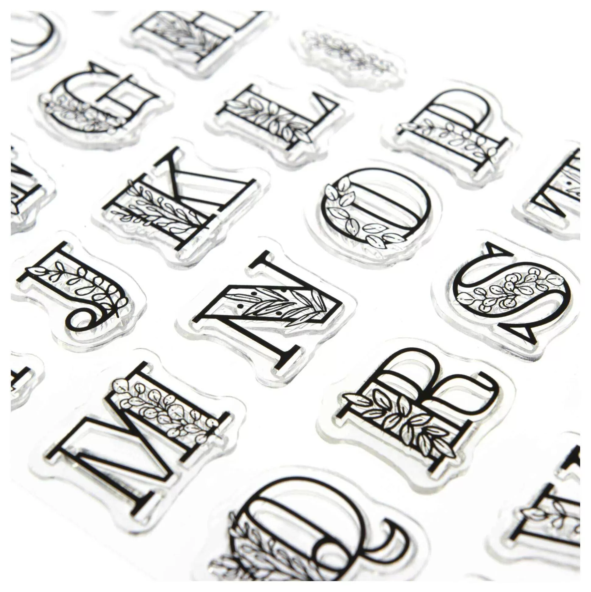 Leaf Alphabet Stamp Set 37 Pieces-Hobbycraft Online