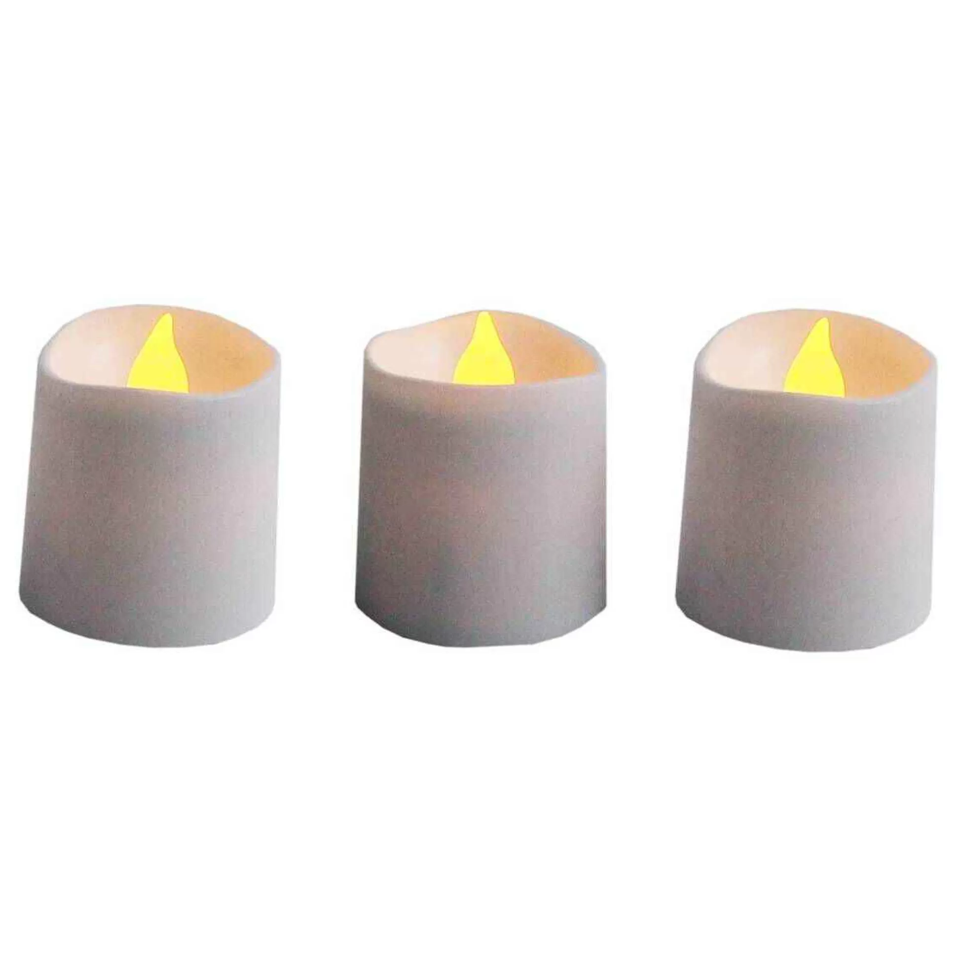 Led Votive Candle Tea Lights 3 Pack-Hobbycraft Discount