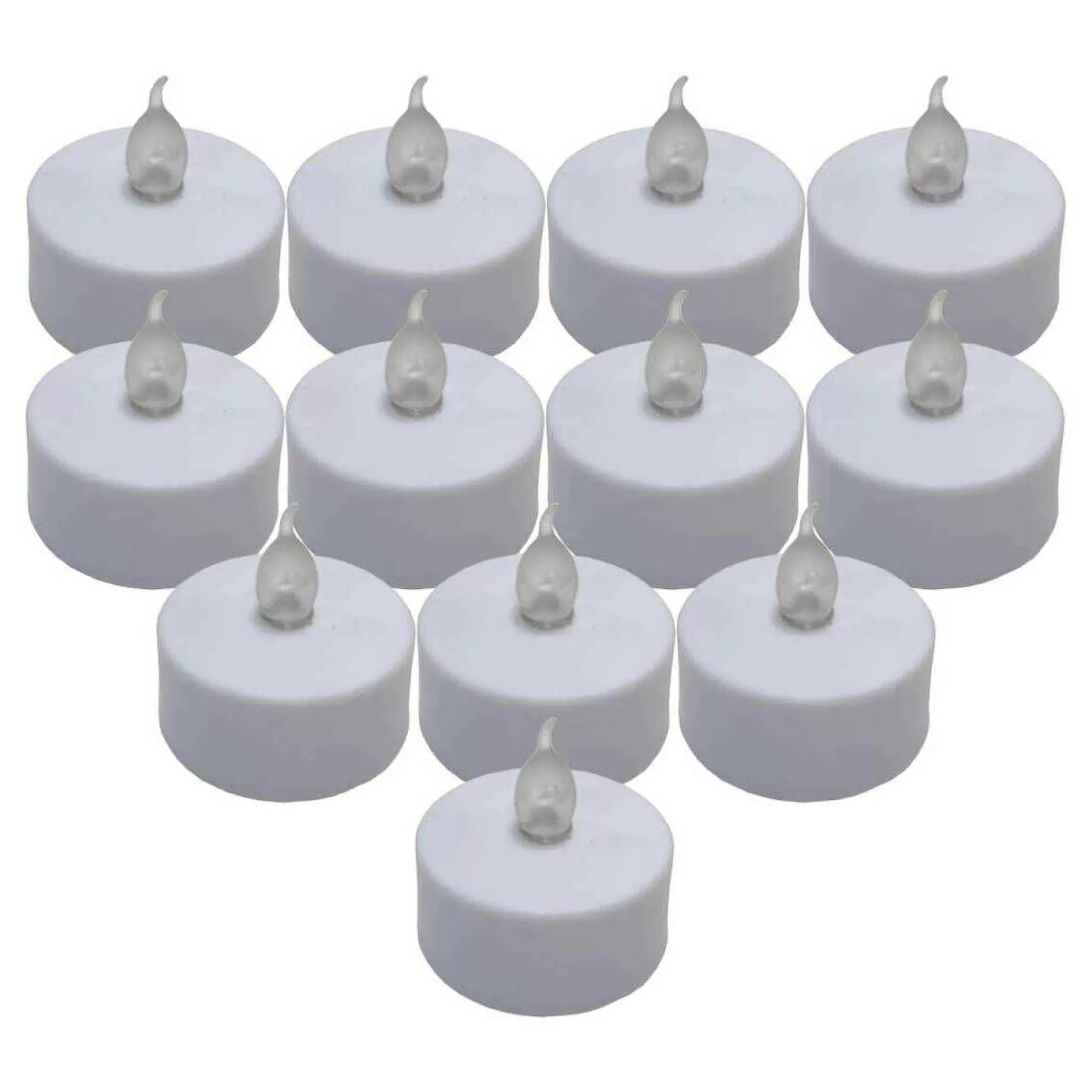 Led White Tea Lights 12 Pack-Hobbycraft Online