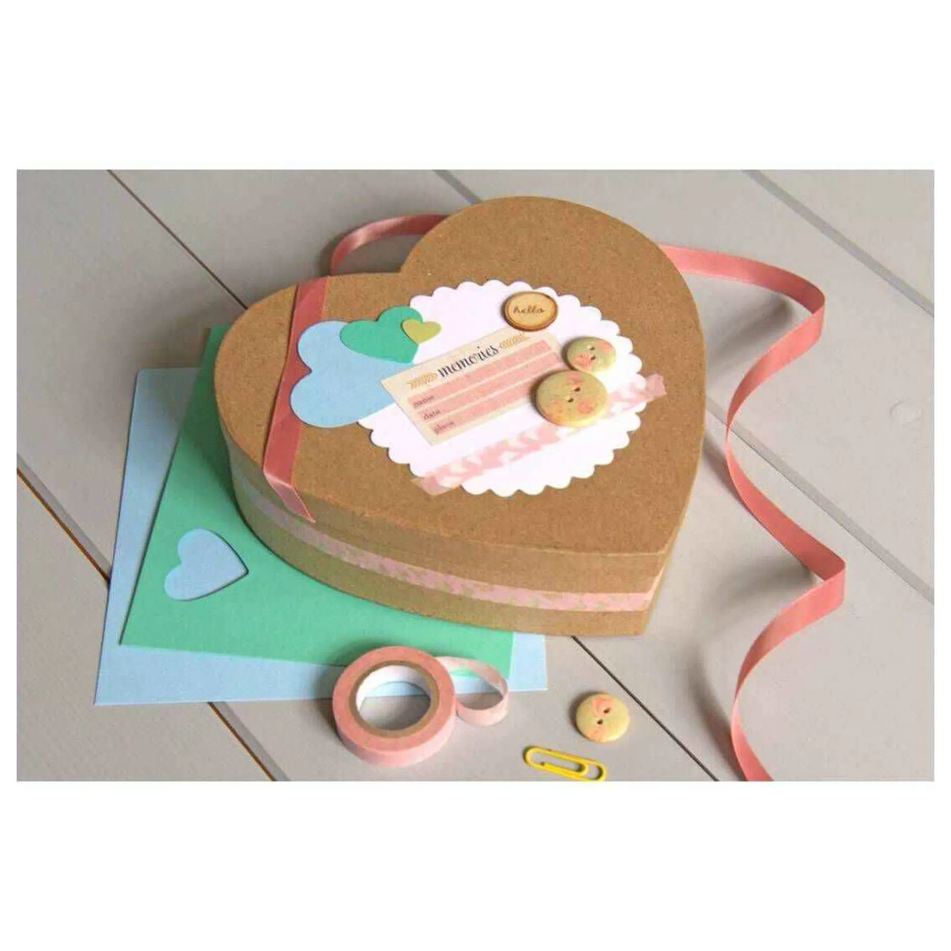 Mache Heart Shaped Box 27Cm-Hobbycraft Outlet