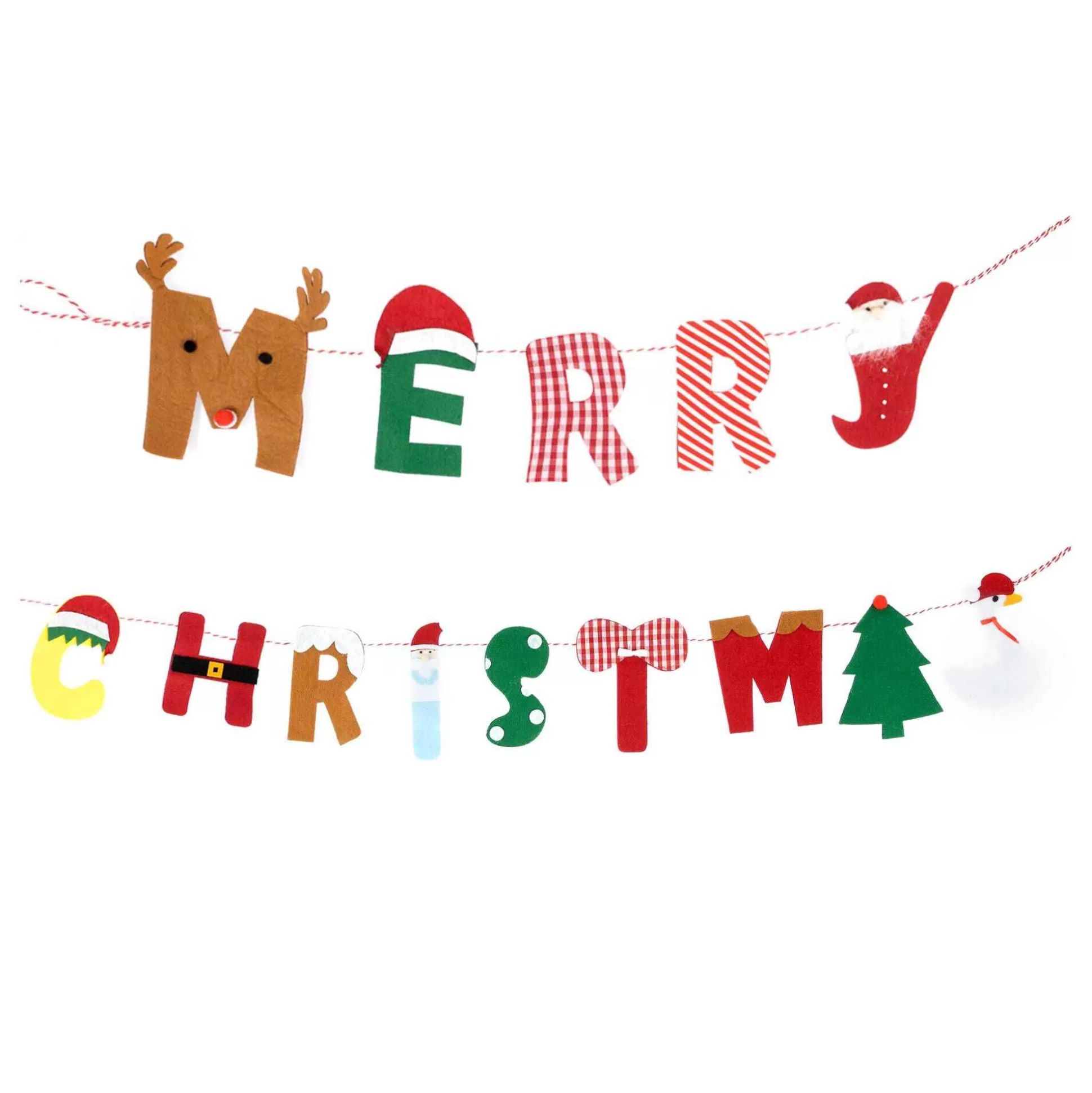 Merry Christmas Felt Garland 1.5M-Hobbycraft Flash Sale