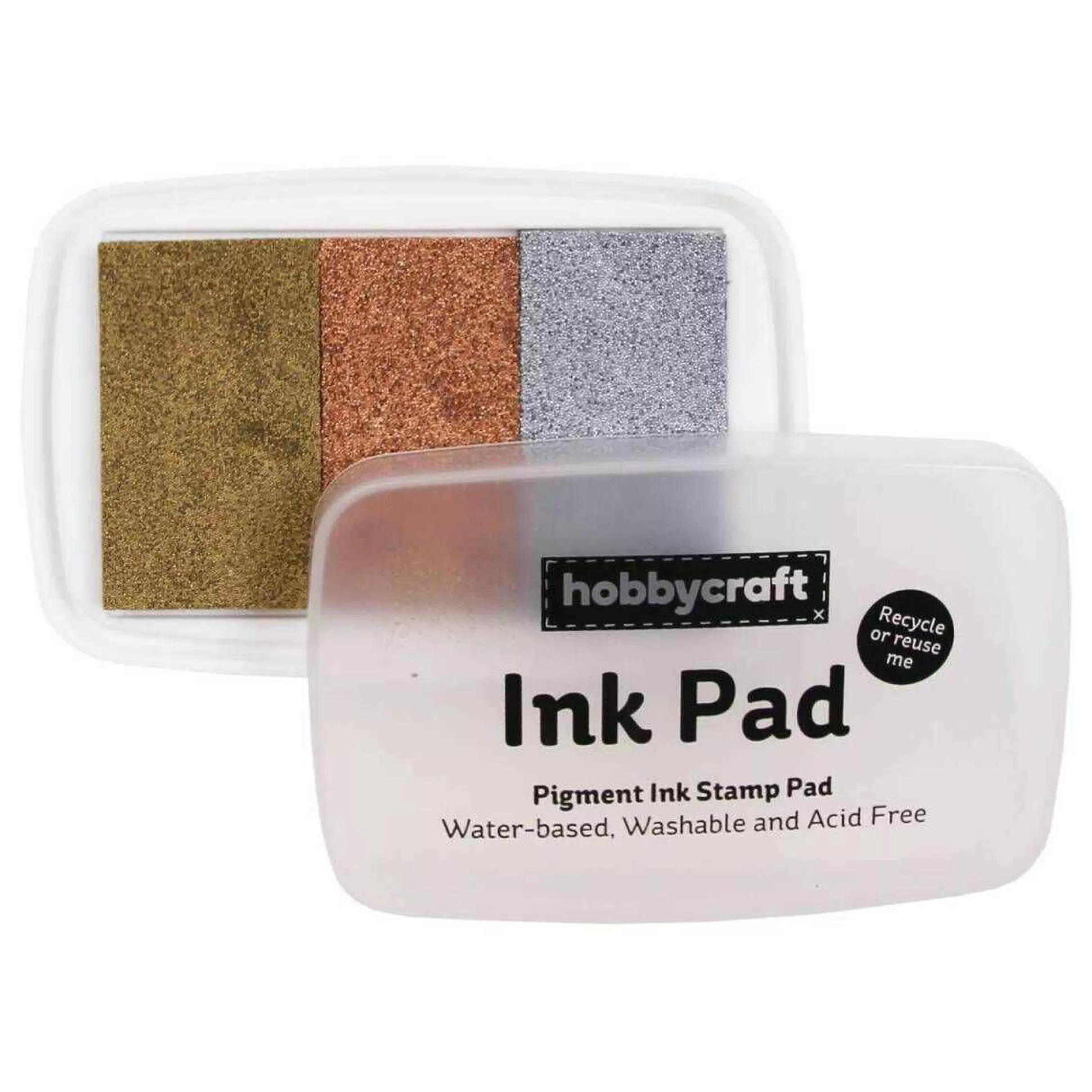 Metallic Ink Pad 3 Pack-Hobbycraft New