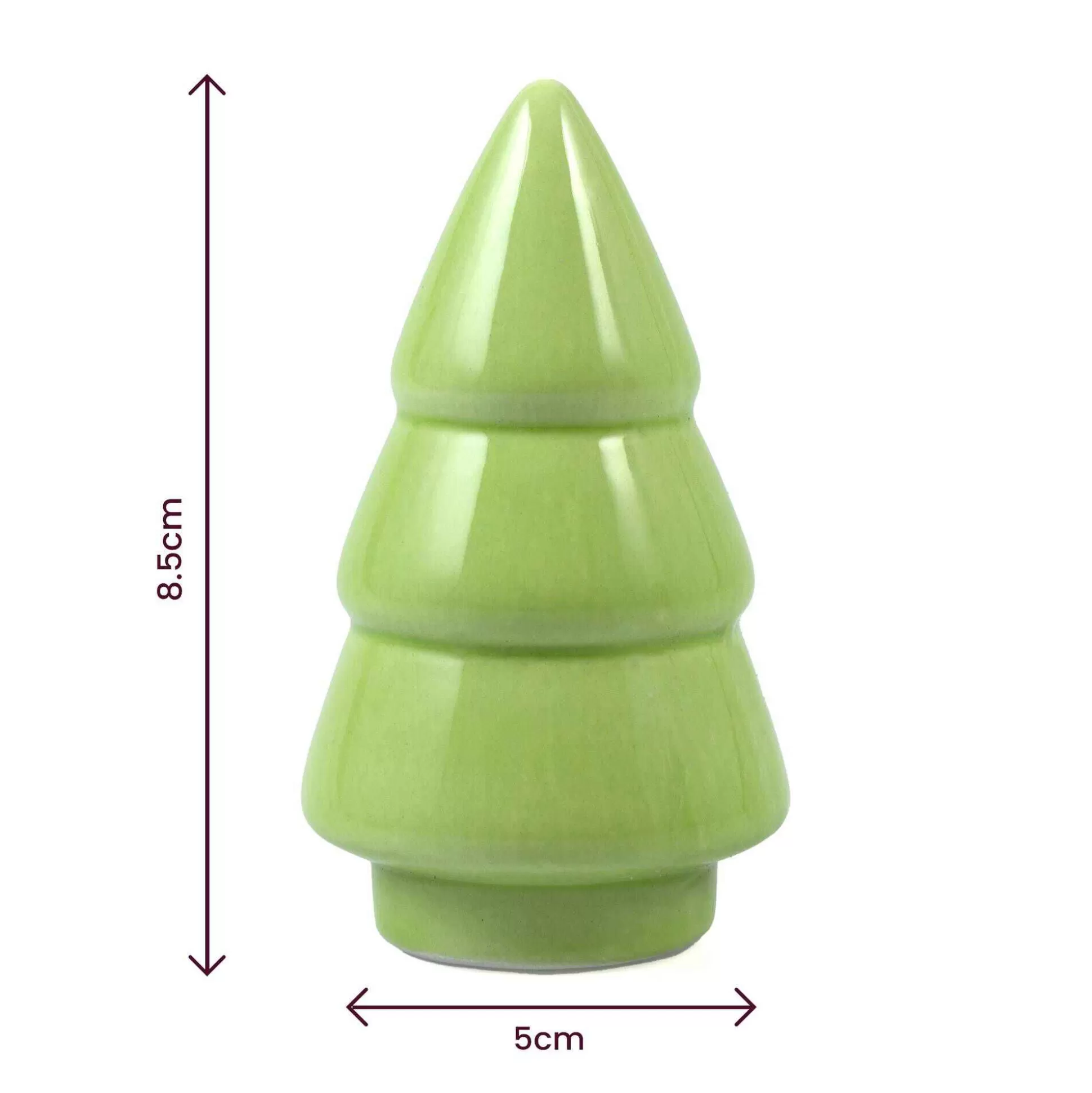 Mini Green Ceramic Tree Decoration 8.5Cm-Hobbycraft Outlet