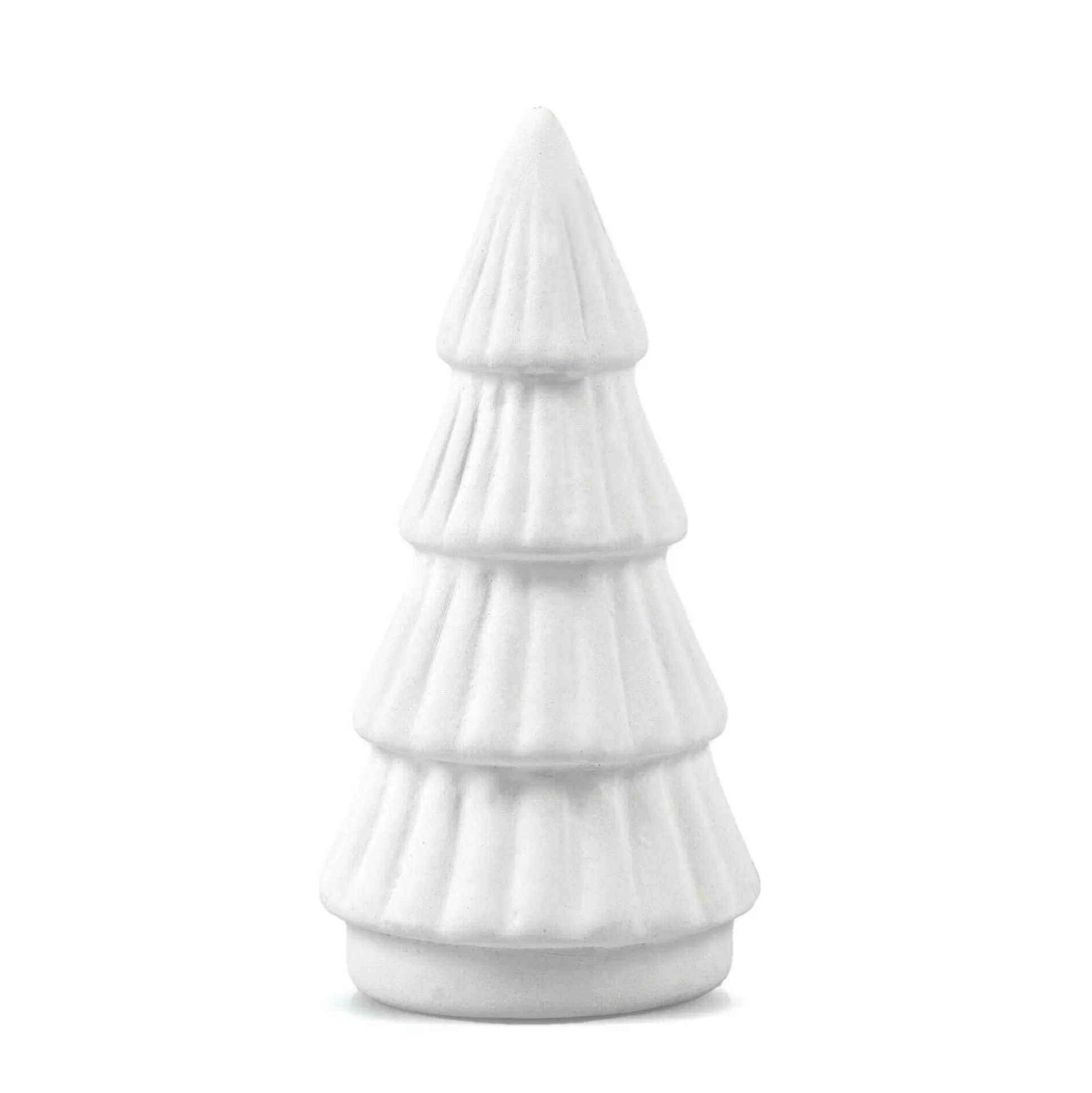 Mini Unglazed Ribbed Ceramic Standing Tree 8Cm-Hobbycraft Cheap