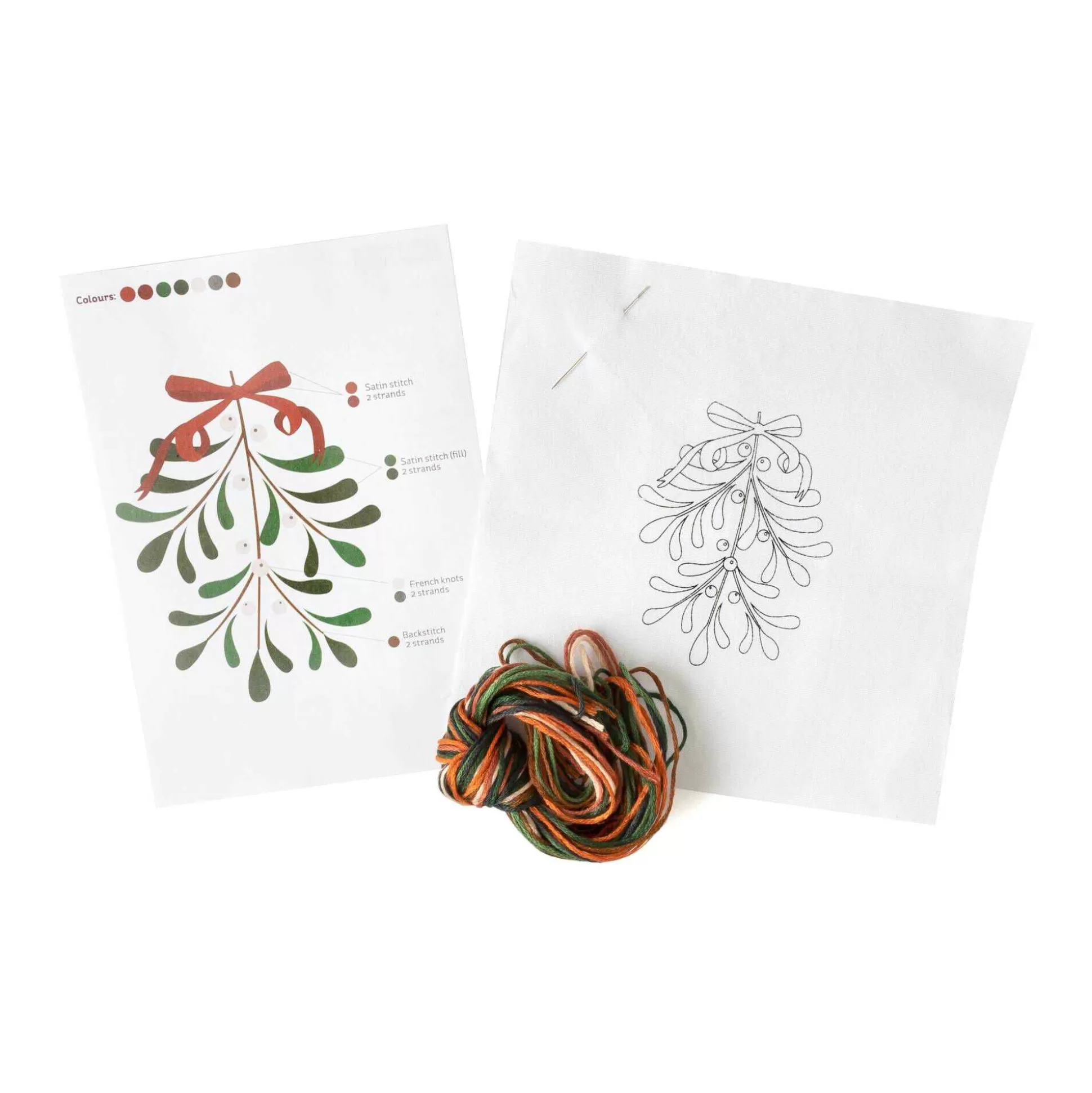 Mistletoe Mini Embroidery Kit-Hobbycraft Best