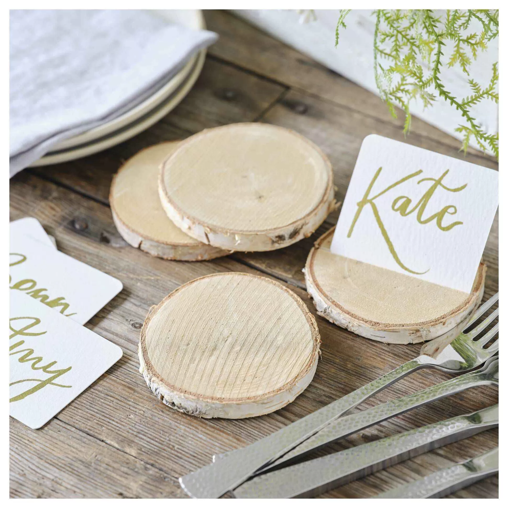 Natural Wooden Slices 8Cm 8 Pack-Hobbycraft Cheap