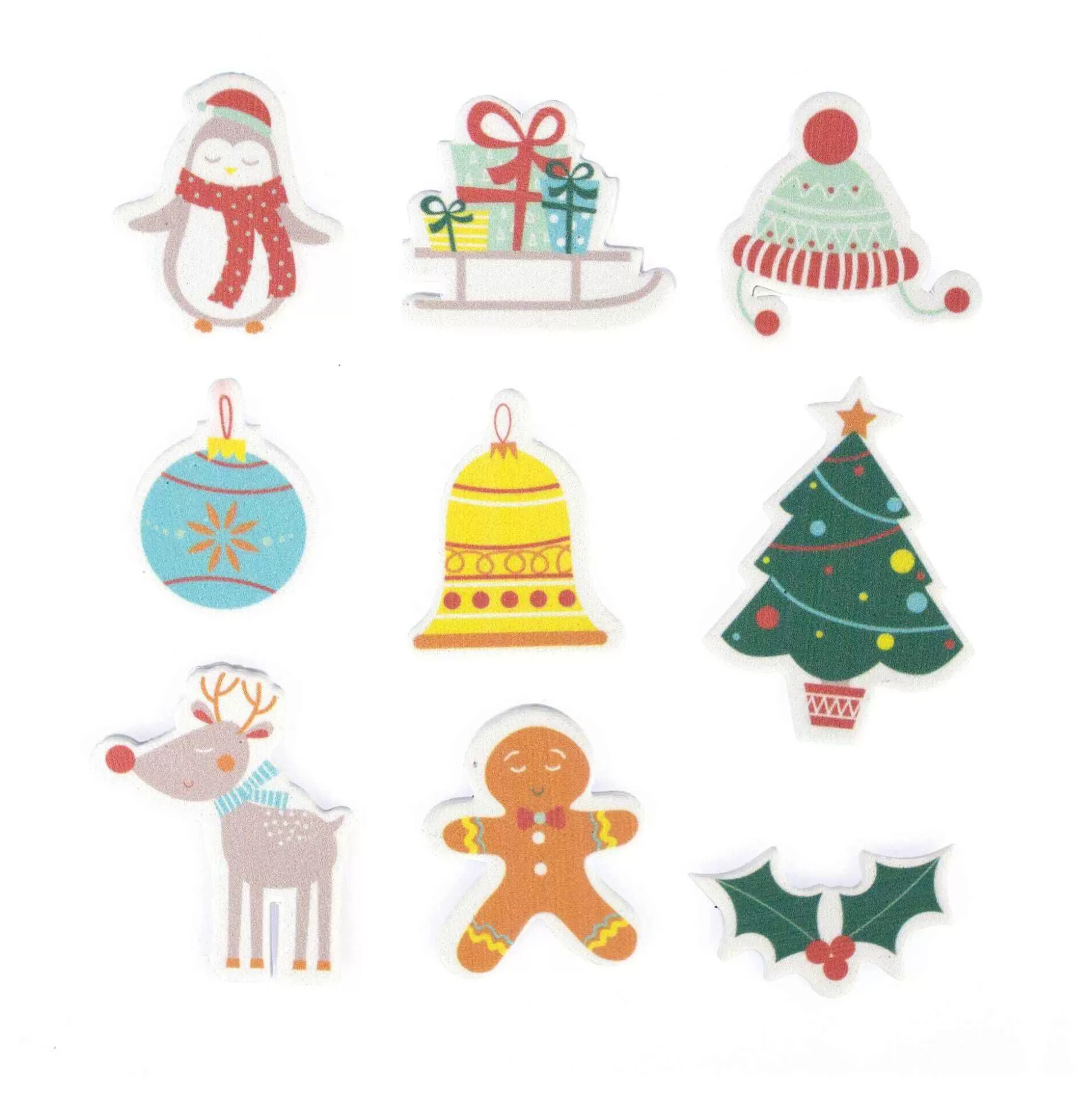 Pastel Christmas Foam Stickers 42 Pack-Hobbycraft Hot