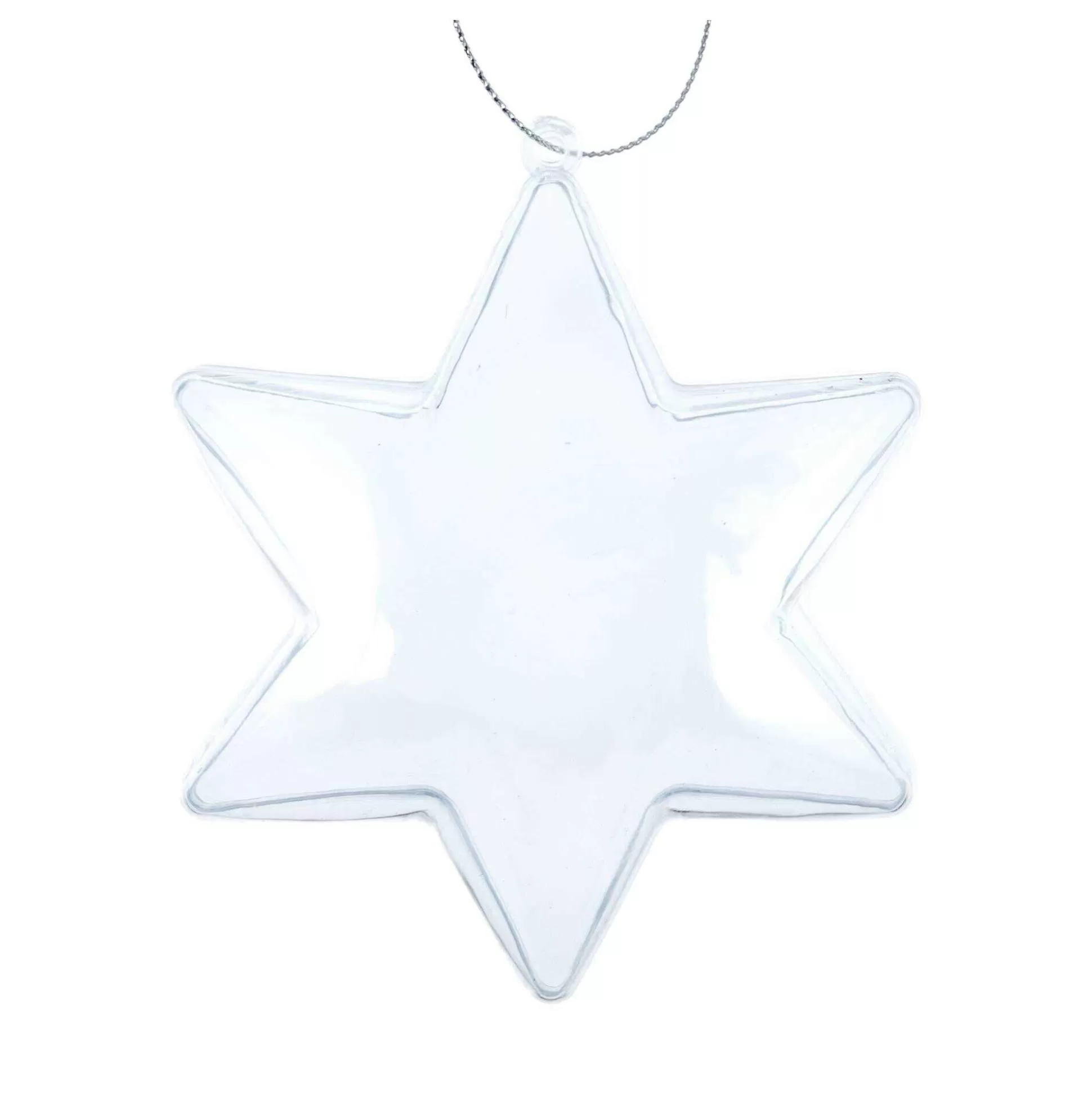 Plastic Fillable Hanging Star 11.5Cm-Hobbycraft Outlet