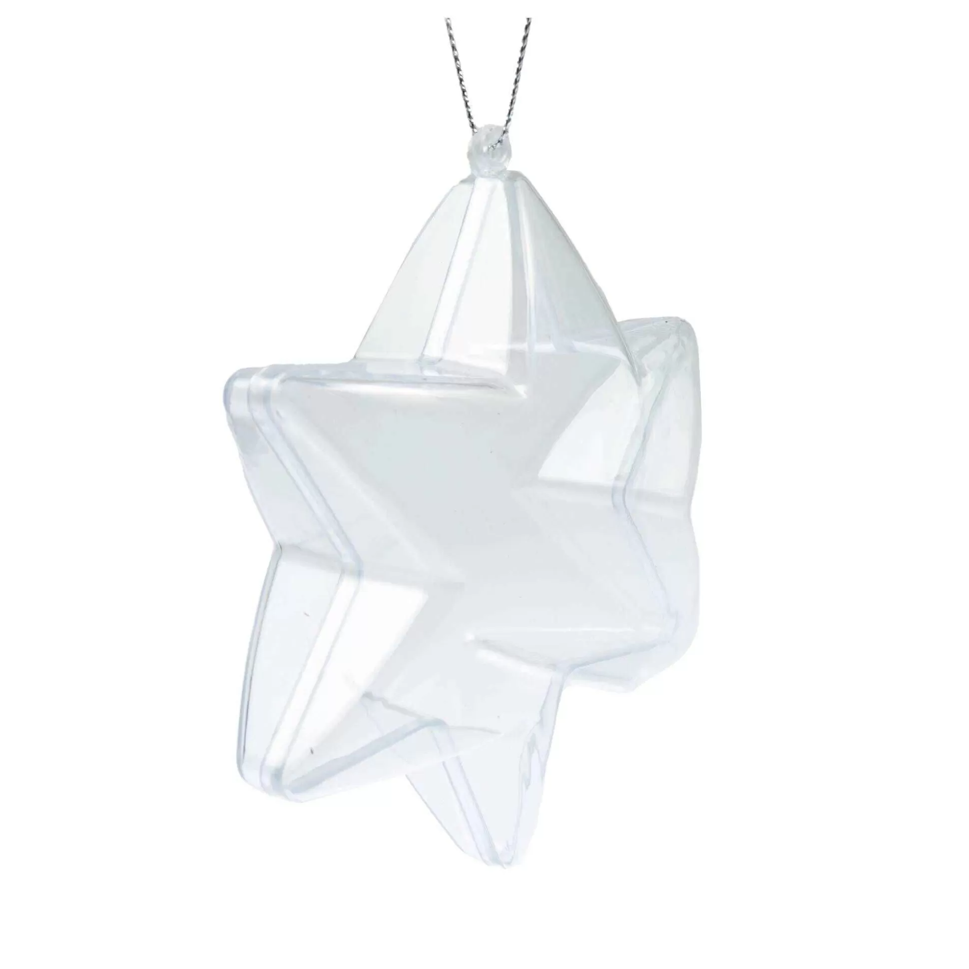 Plastic Fillable Hanging Star 11.5Cm-Hobbycraft Outlet