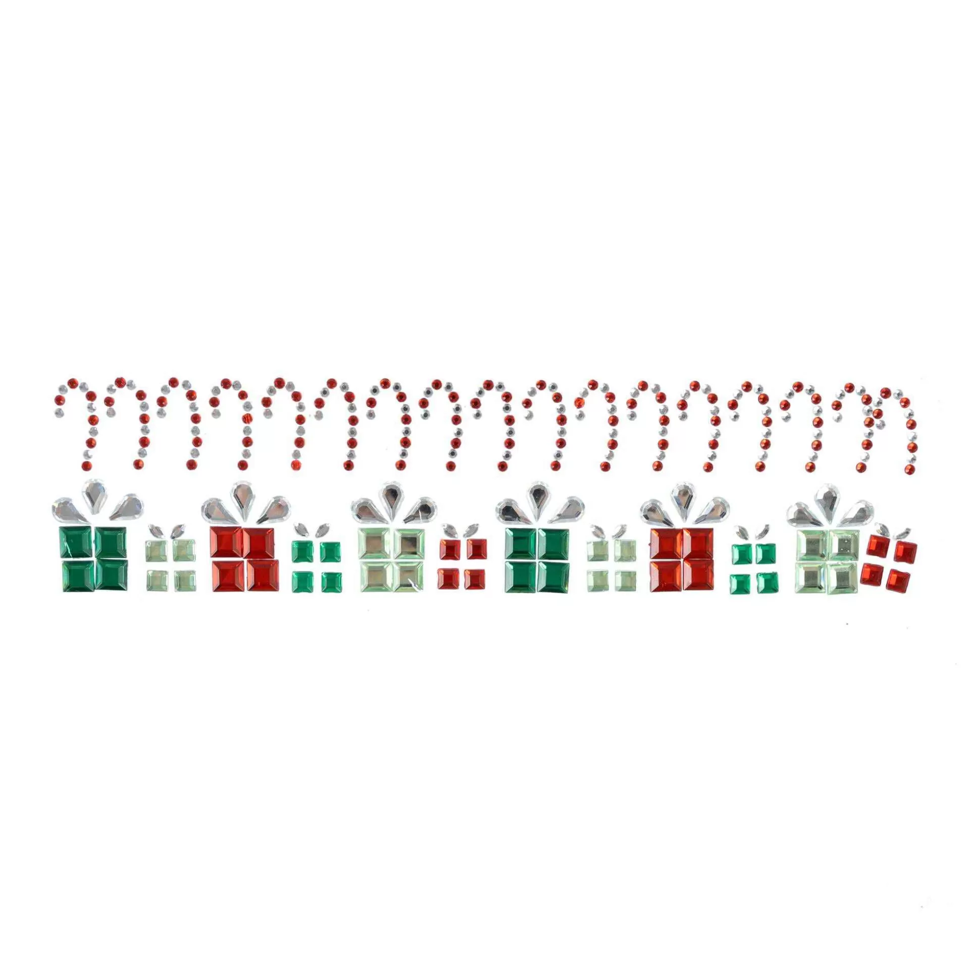 Present And Candy Cane Gem Stickers-Hobbycraft Cheap