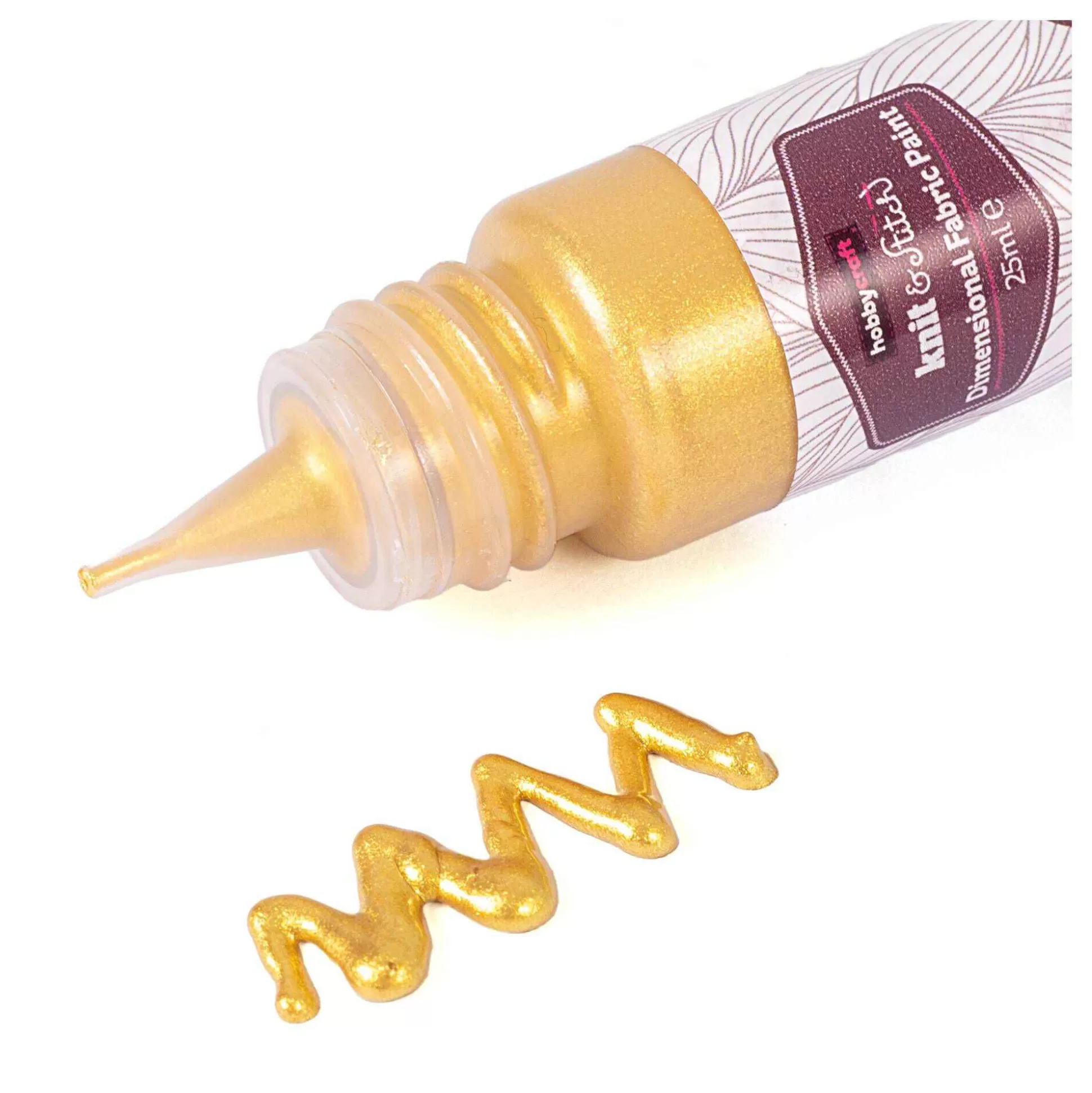 Pure Gold Dimensional Fabric Paint 25Ml-Hobbycraft Store