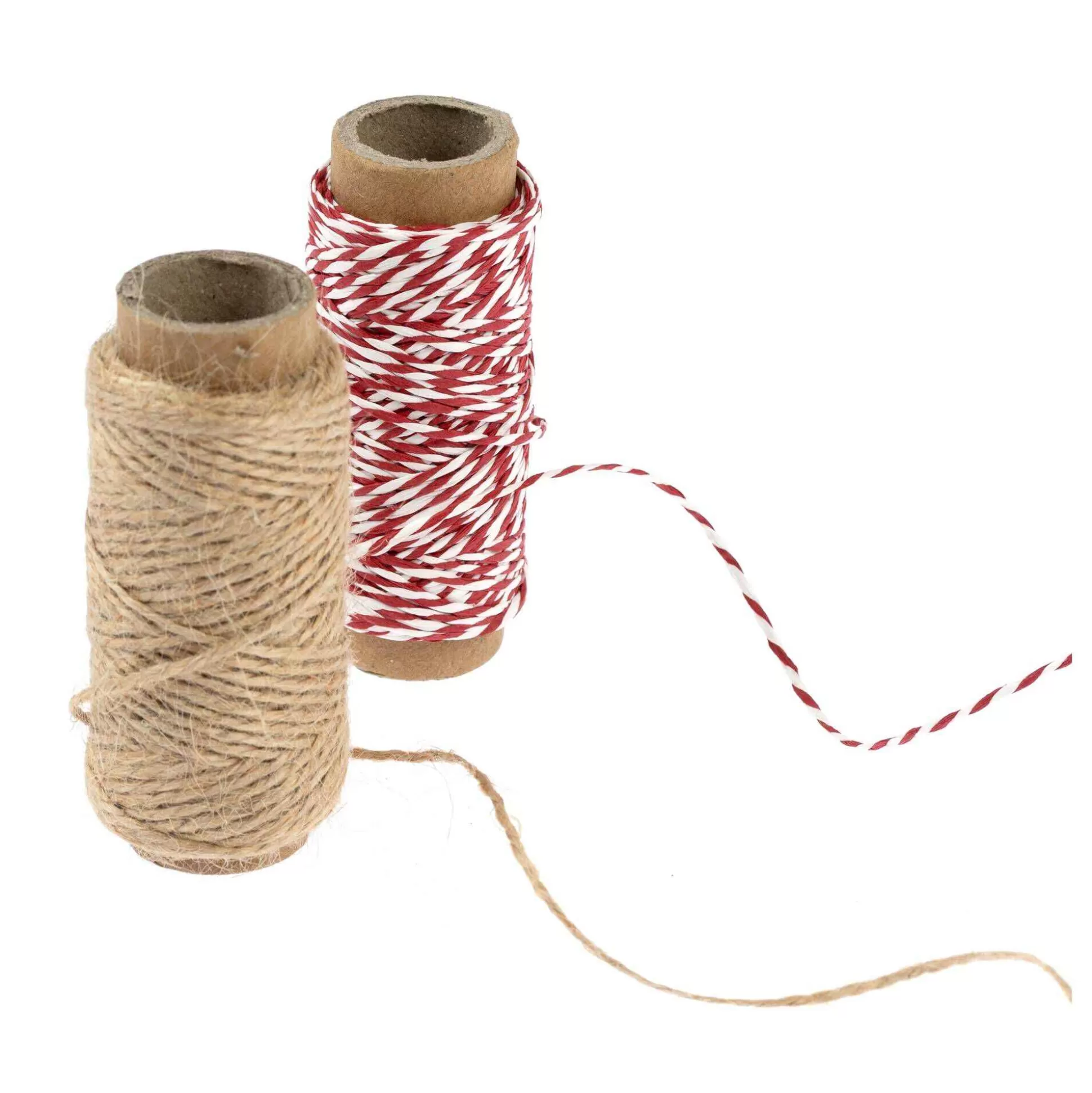 Red And Natural Twine 20M 2 Pack-Hobbycraft Store