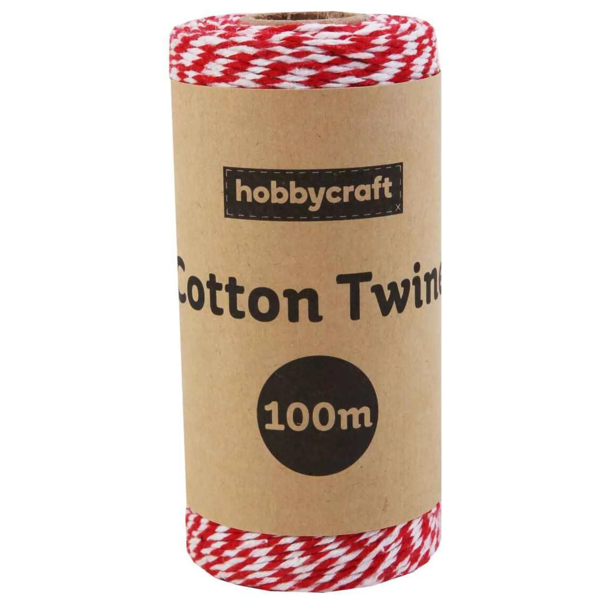 Red And White Cotton Twine 100M-Hobbycraft Best