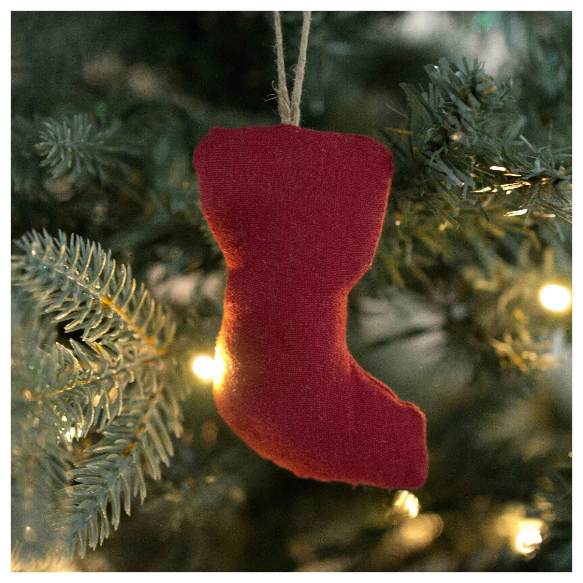 Red Cotton Stocking Decoration 9Cm-Hobbycraft Flash Sale