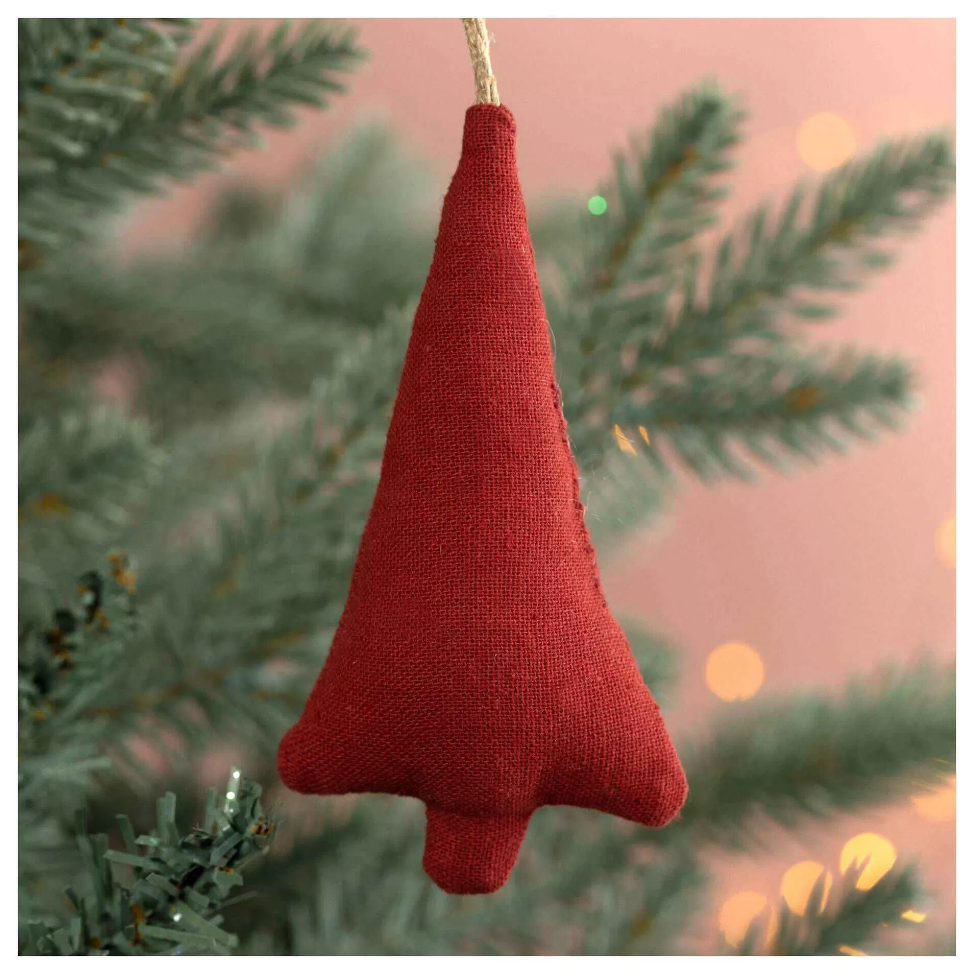 Red Cotton Tree Decoration 9Cm-Hobbycraft Discount