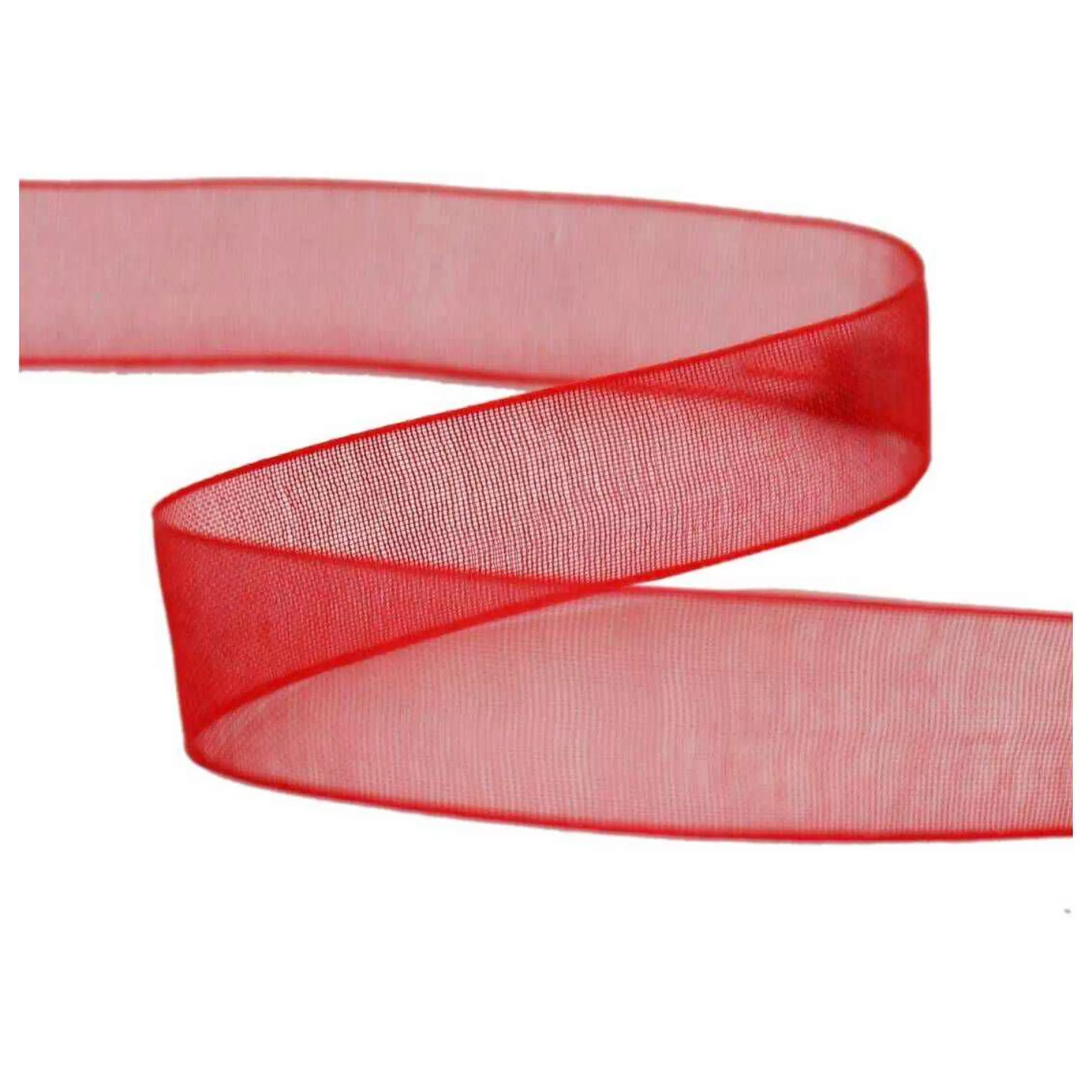 Red Organdie Ribbon 12Mm X 6M-Hobbycraft Sale