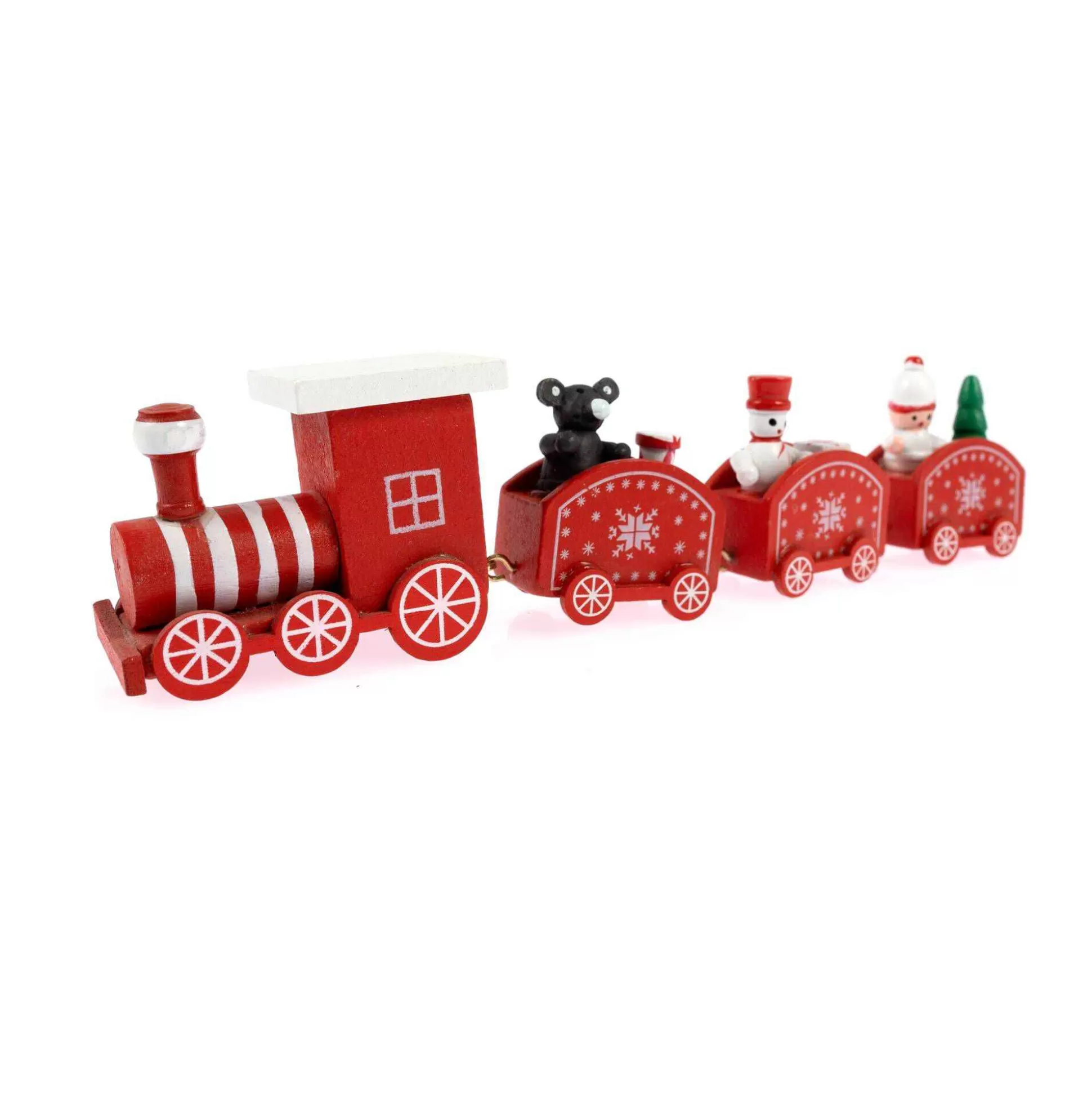 Red Wooden Christmas Train-Hobbycraft Fashion