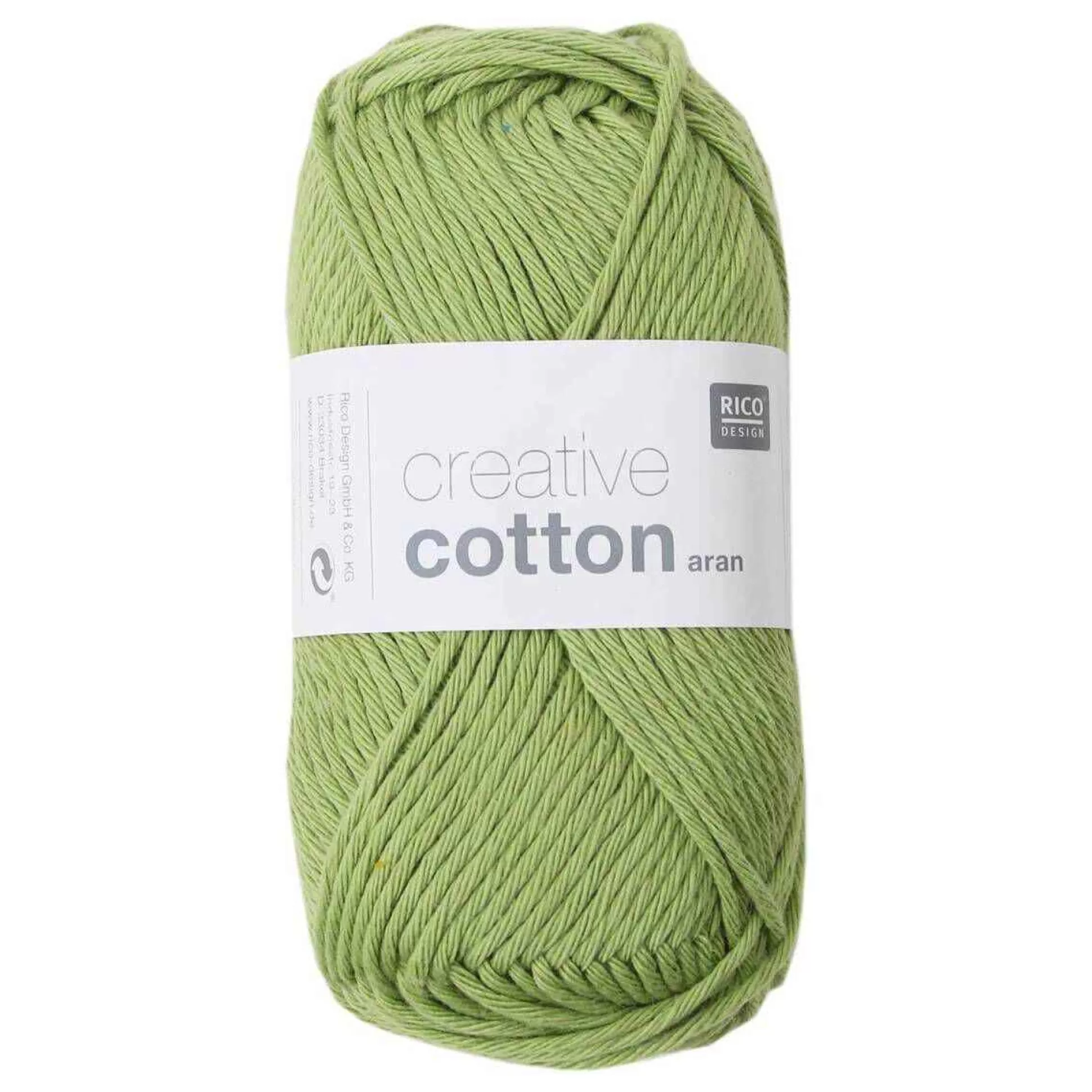 Rico Pistachio Creative Cotton Aran Yarn 50 G-Hobbycraft Discount