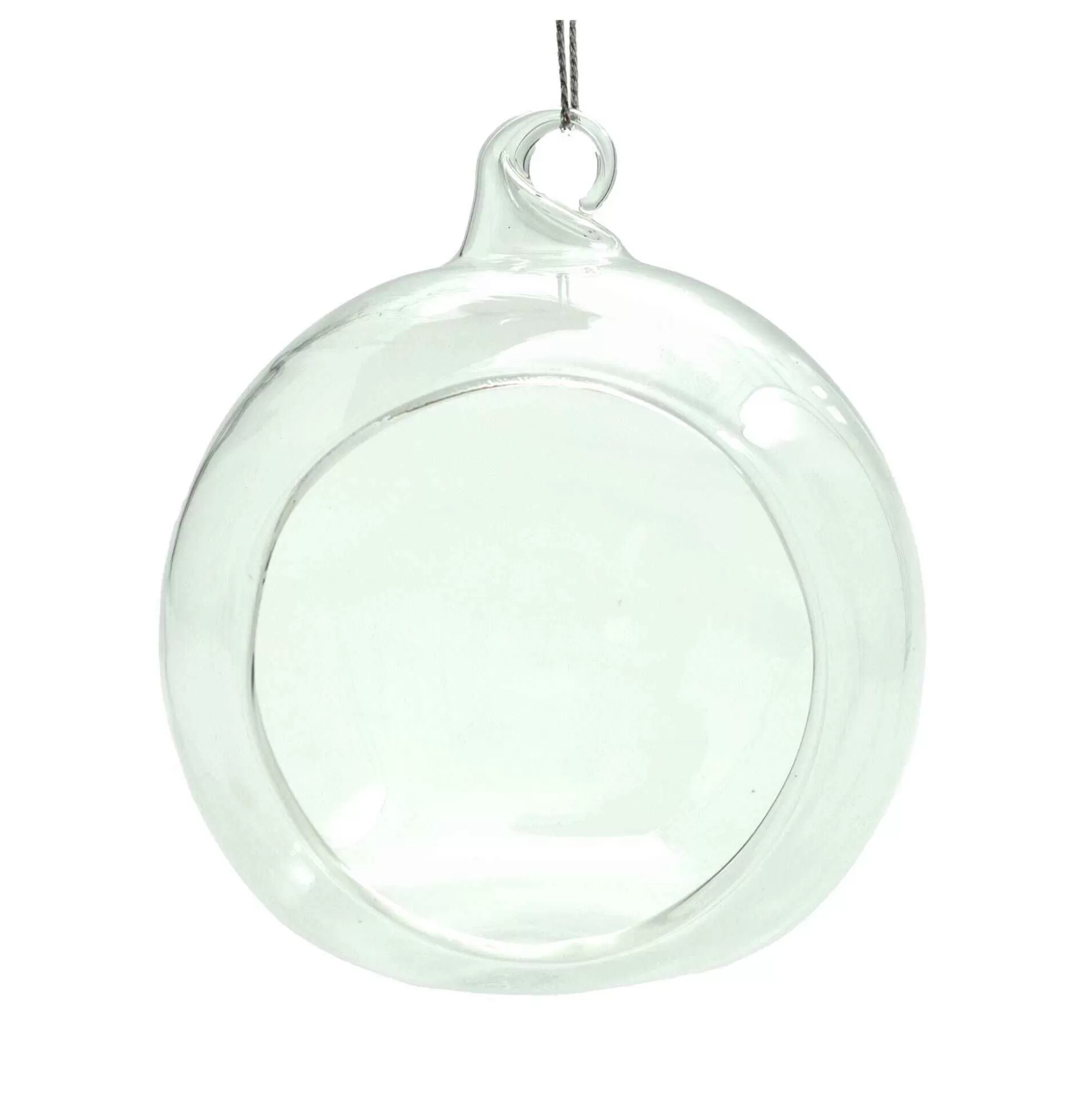 Round Fillable Glass Bauble 12Cm-Hobbycraft New