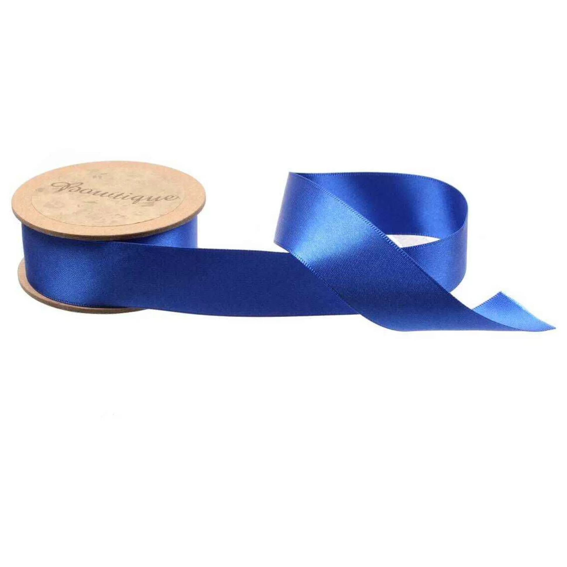 Royal Blue Double-Faced Satin Ribbon 24Mm X 5M-Hobbycraft Clearance