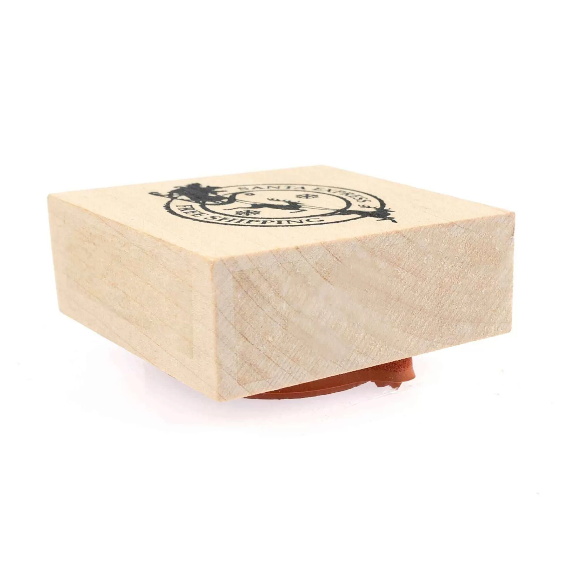 Santa Express Wooden Stamp 5Cm X 5Cm-Hobbycraft Shop