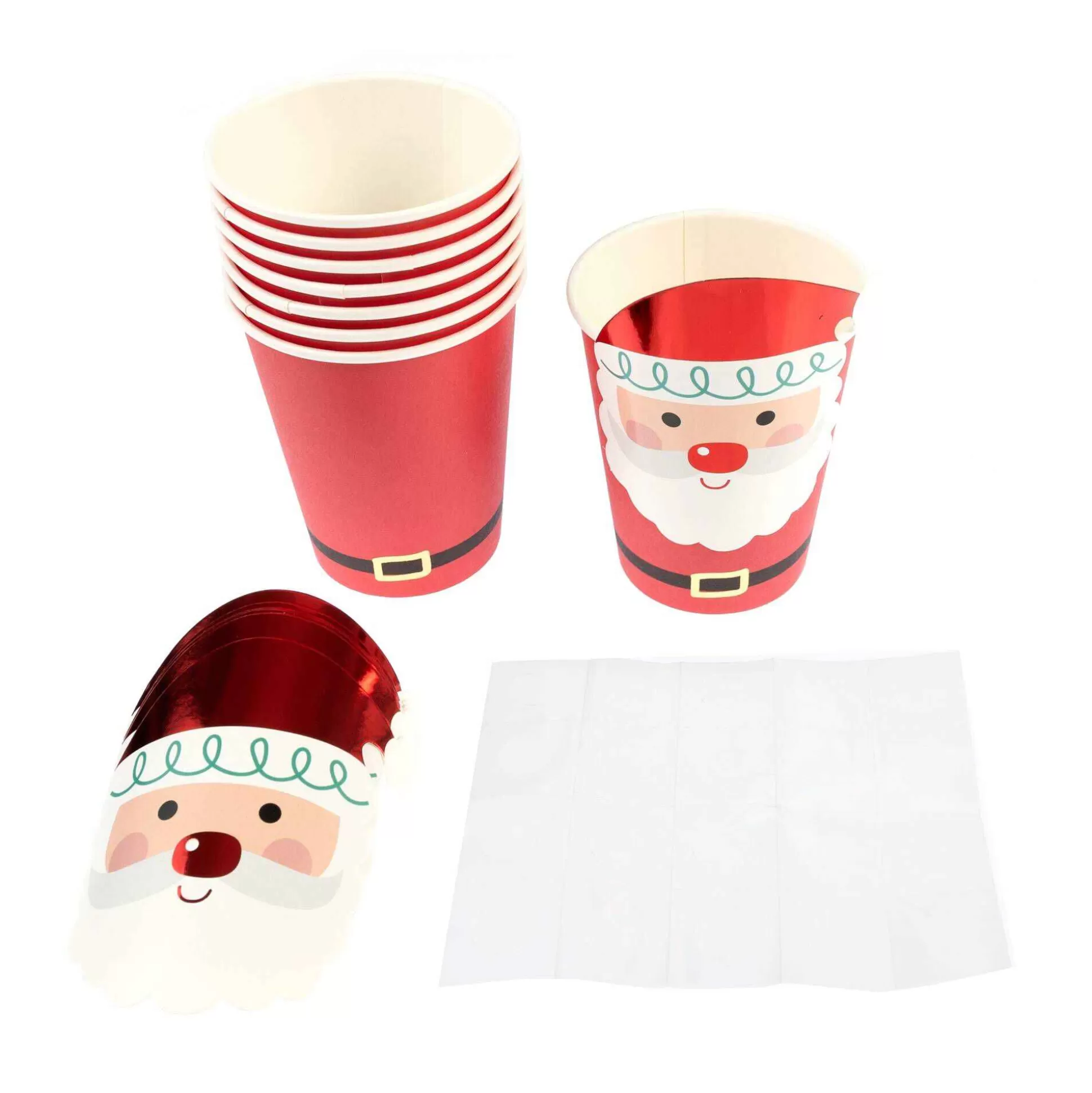 Santa Party Cups 8 Pack-Hobbycraft Cheap