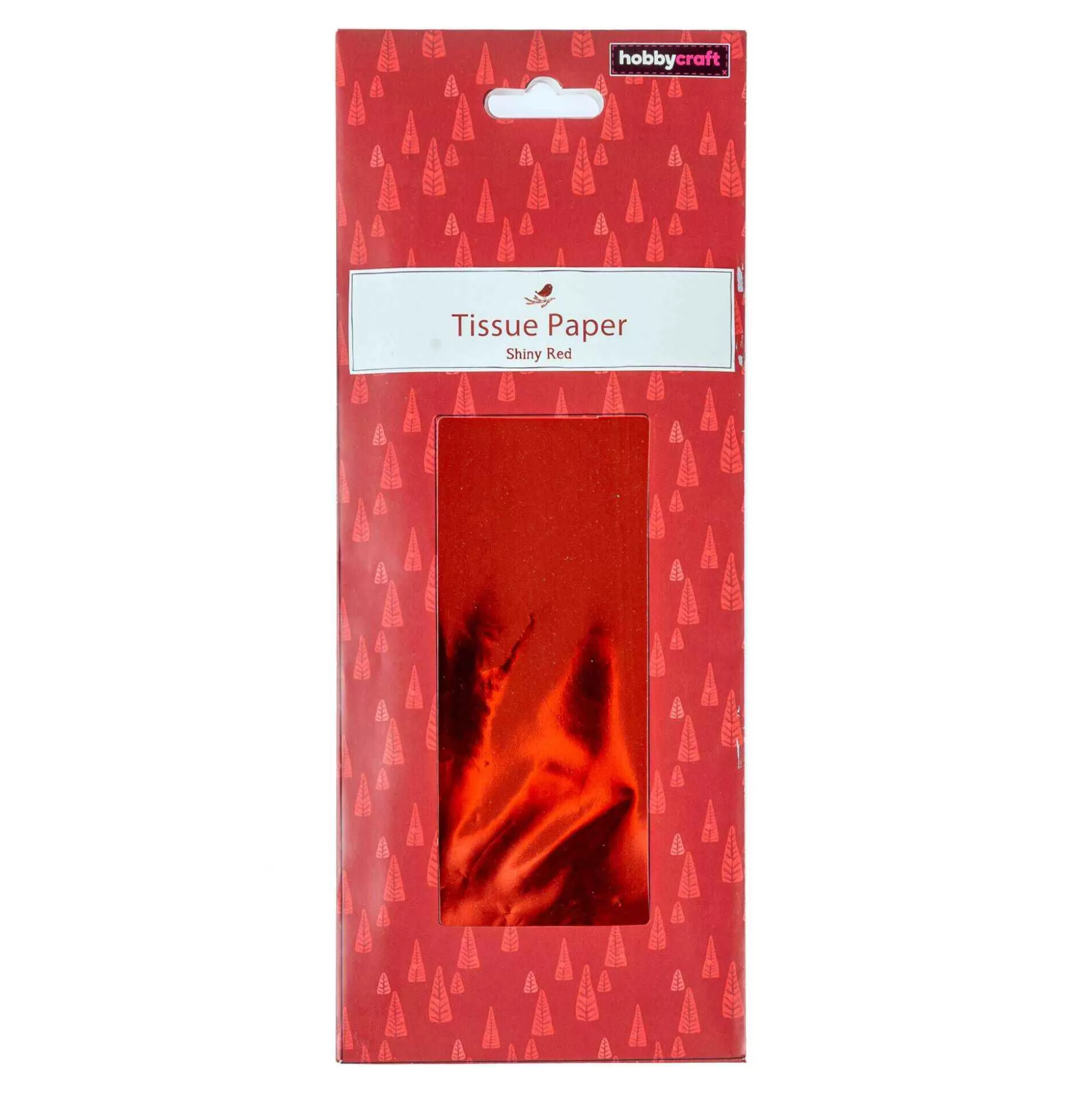 Shiny Red Tissue Paper 50Cm X 75Cm 3 Pack-Hobbycraft Outlet