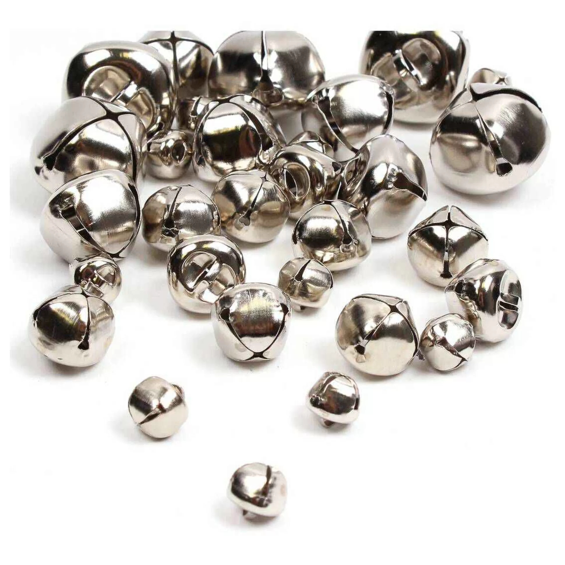 Silver Jingle Bells 30 Pack-Hobbycraft Store