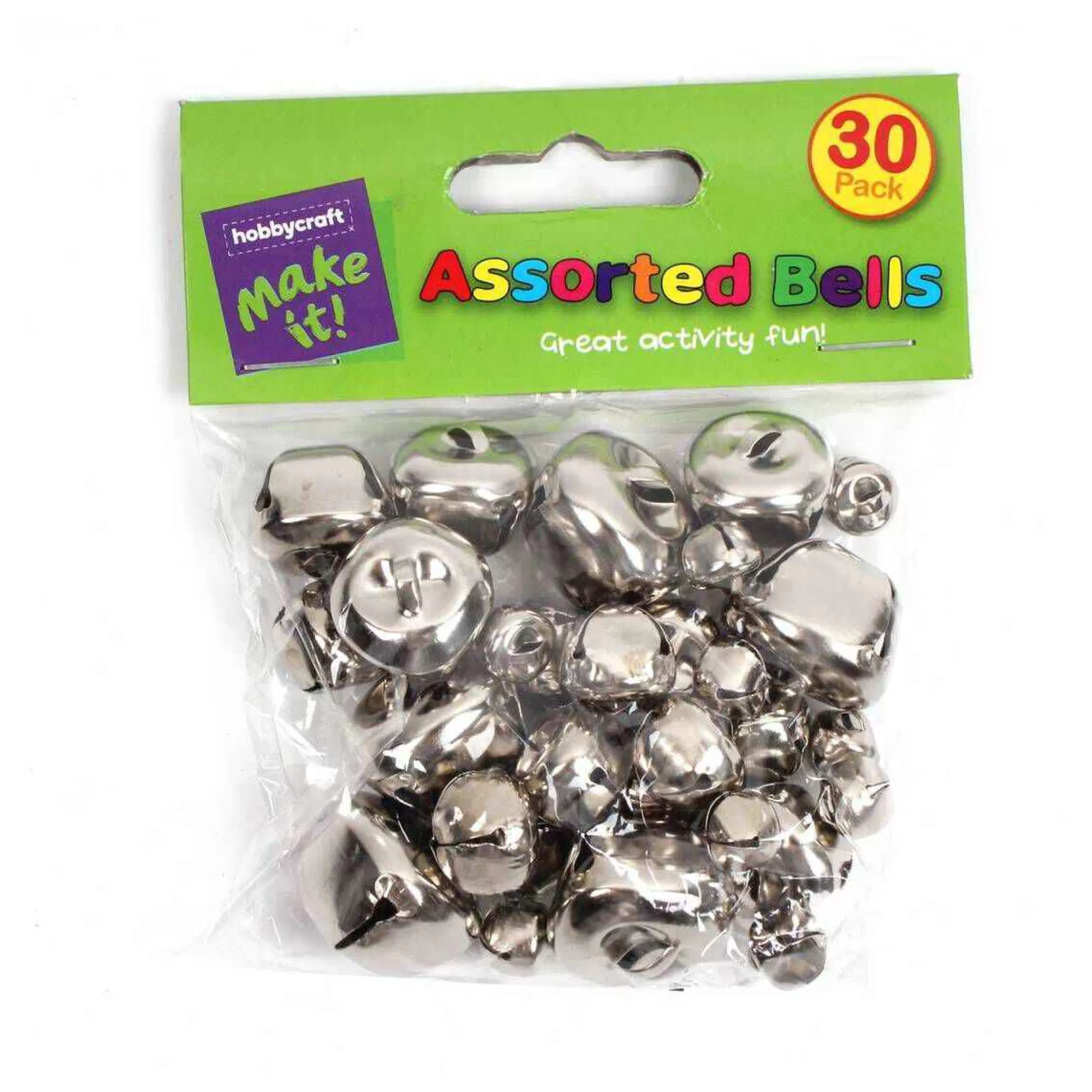 Silver Jingle Bells 30 Pack-Hobbycraft Store