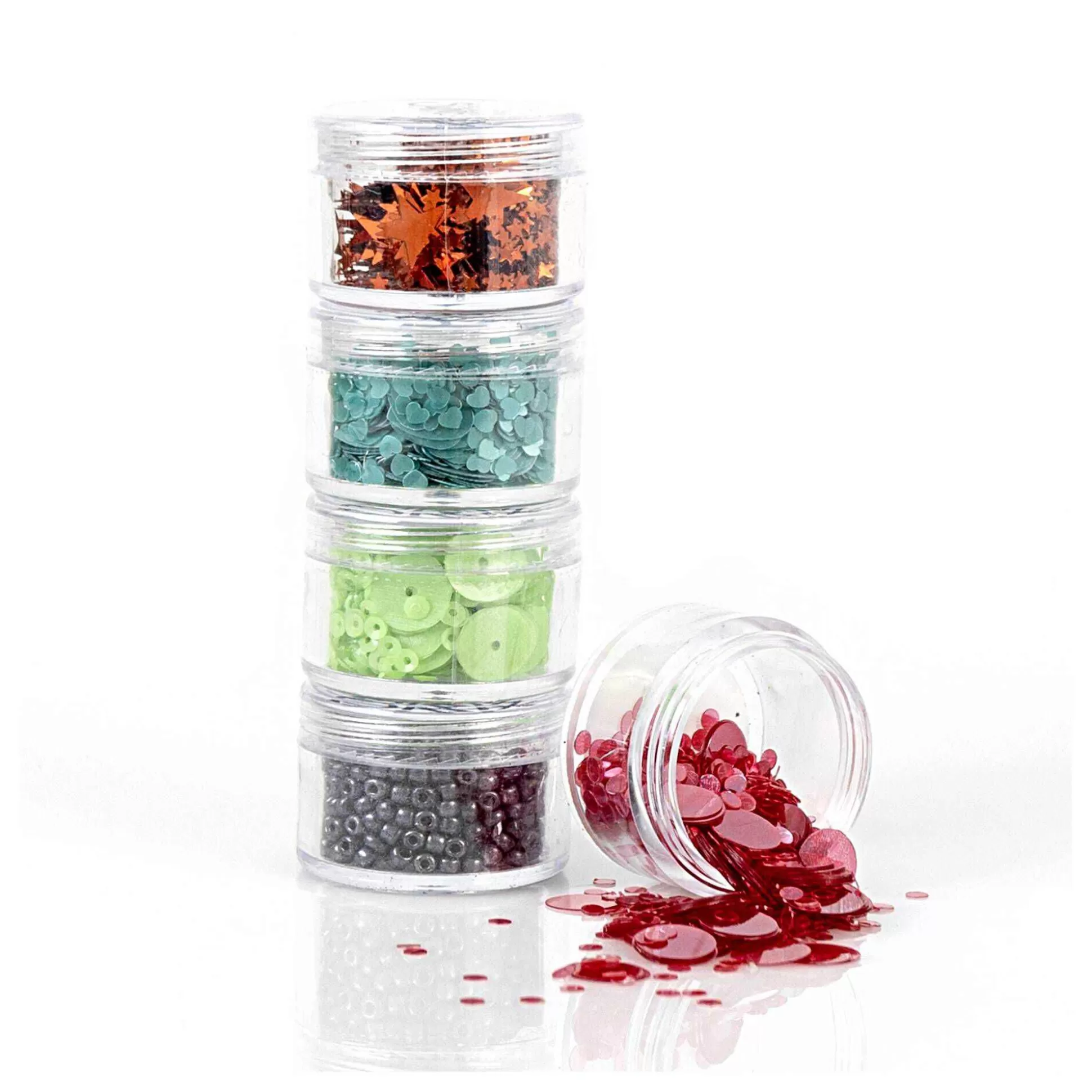 Sizzix Muted Sequin And Beads Set 5 Pack-Hobbycraft Outlet