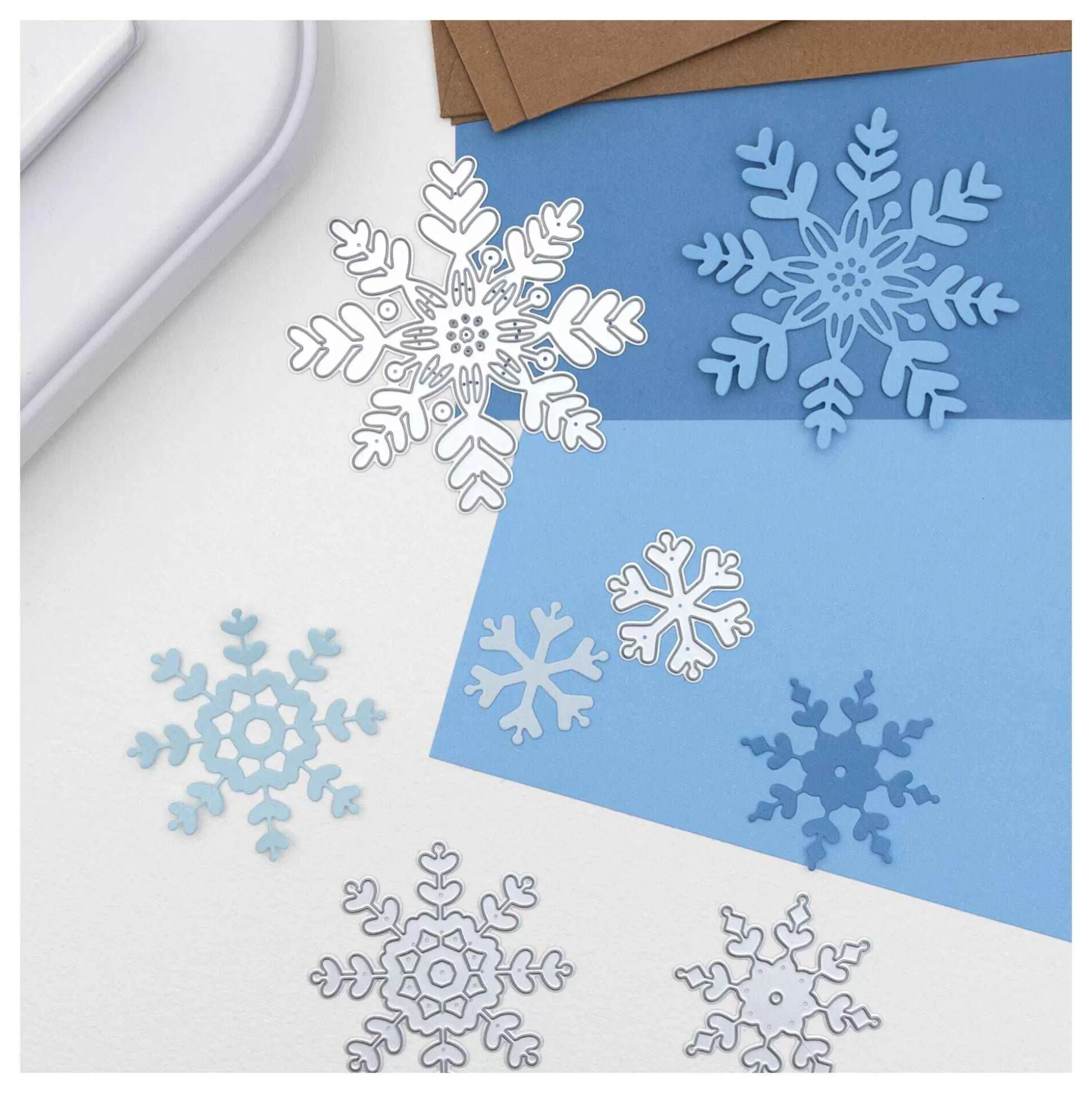 Snowflake Dies 4 Pieces-Hobbycraft Shop