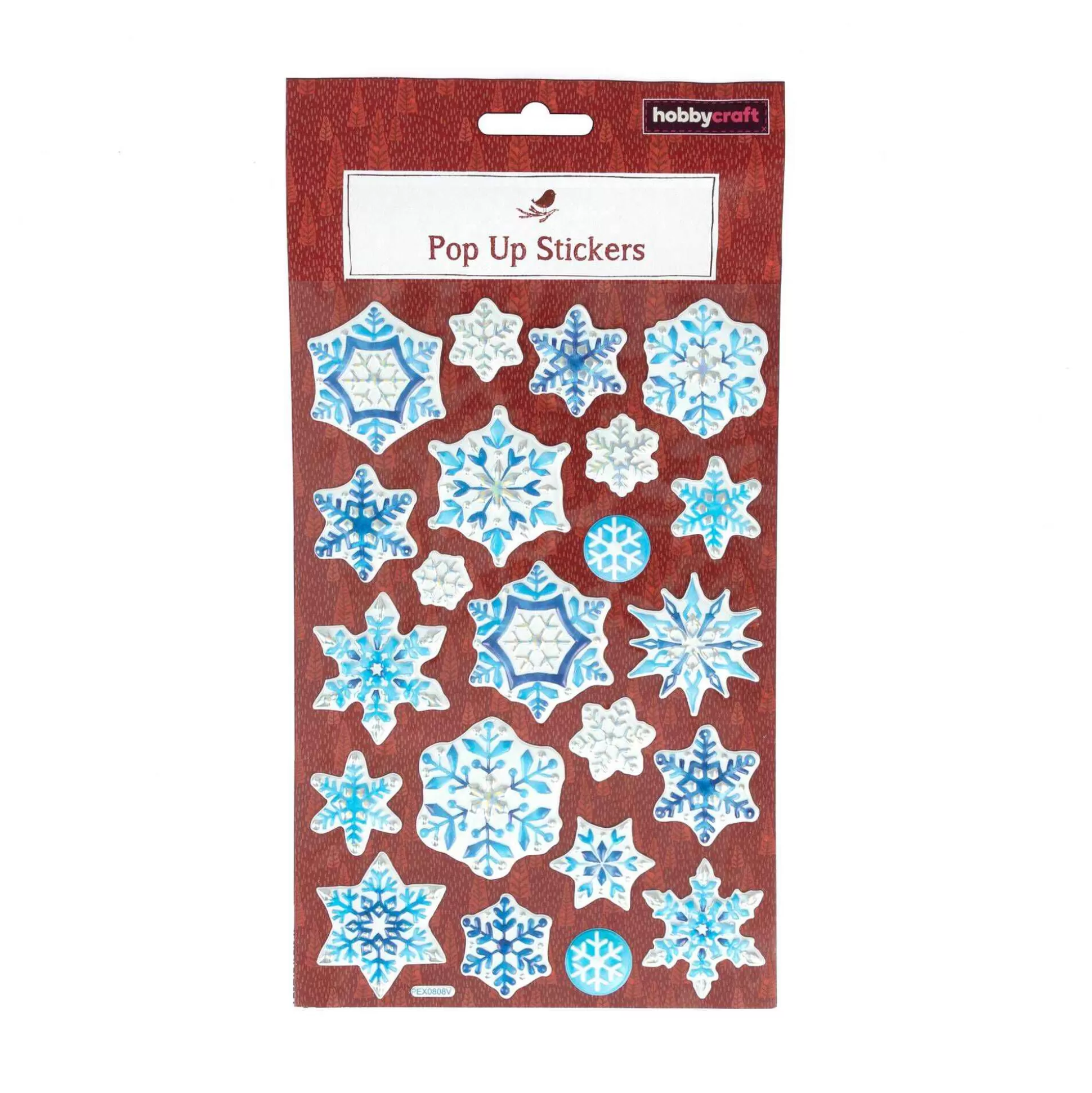 Snowflake Pop-Up Stickers-Hobbycraft Cheap