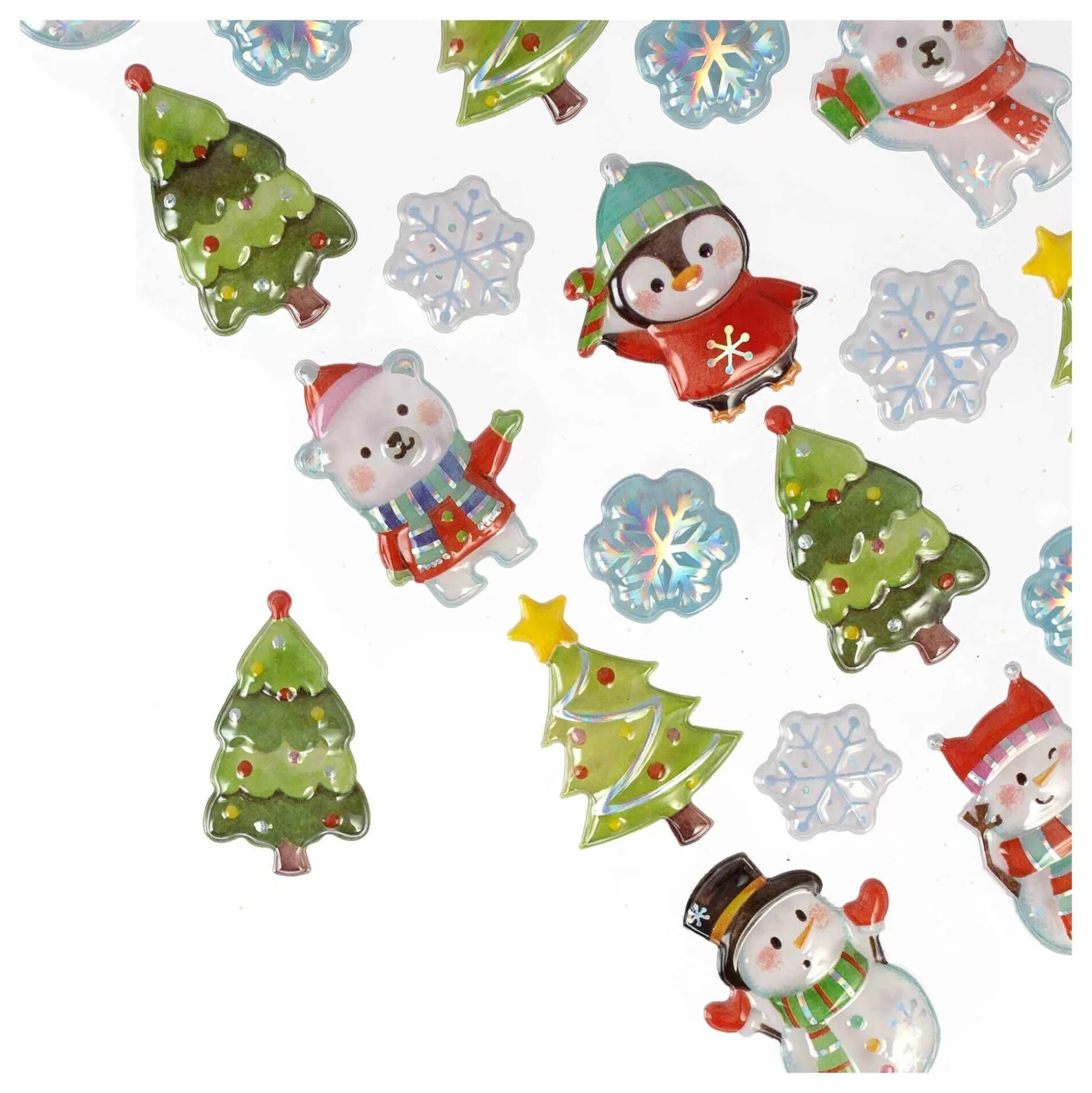 Snowman And Tree Pop-Up Stickers-Hobbycraft Hot