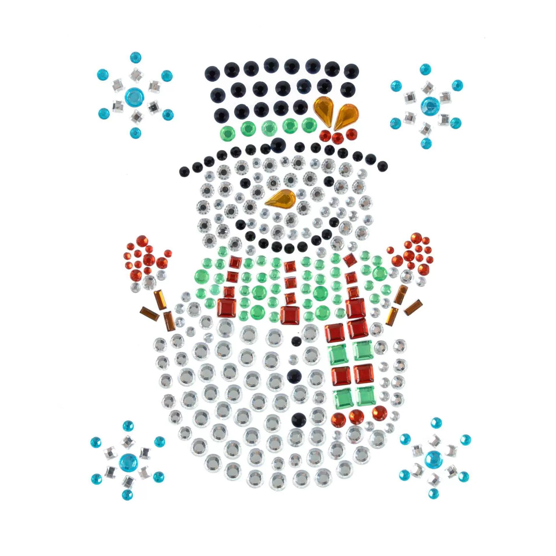 Snowman Gem Stickers 5 Pack-Hobbycraft Shop