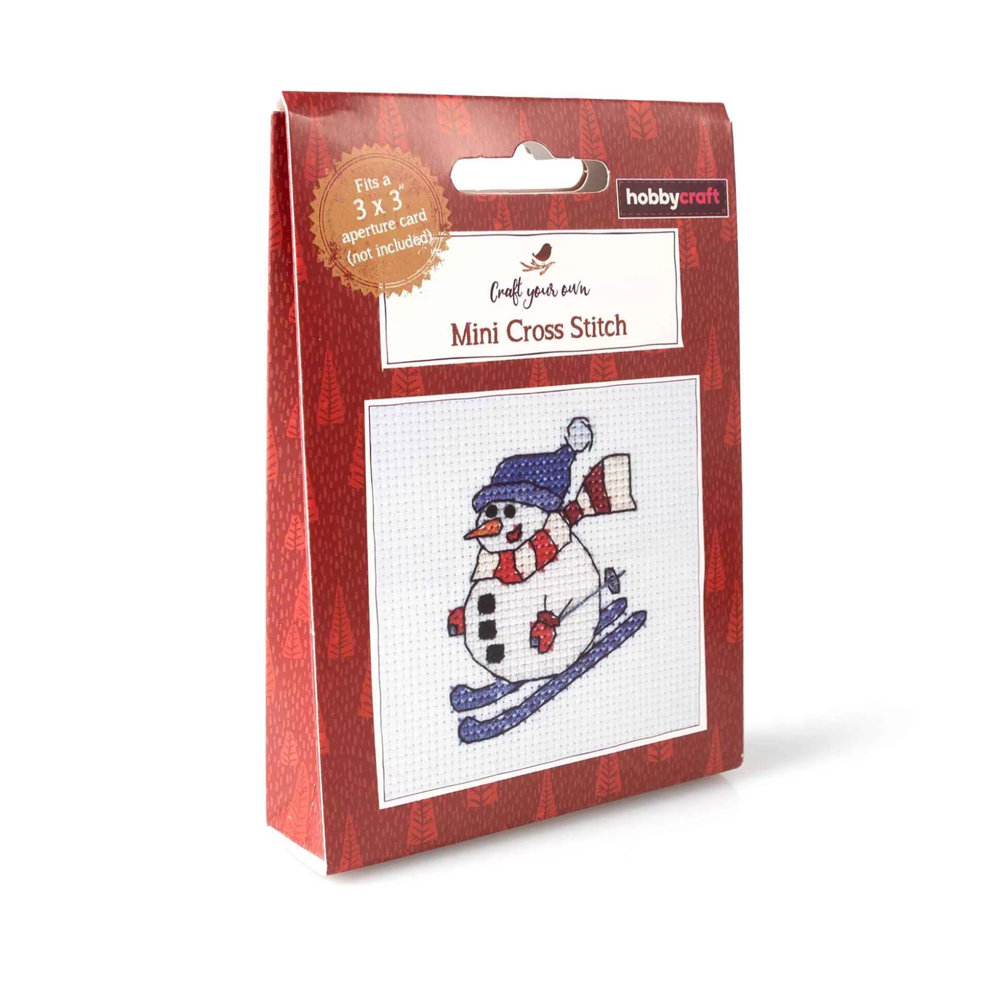 Snowman Mini Cross Stitch Kit-Hobbycraft Best Sale