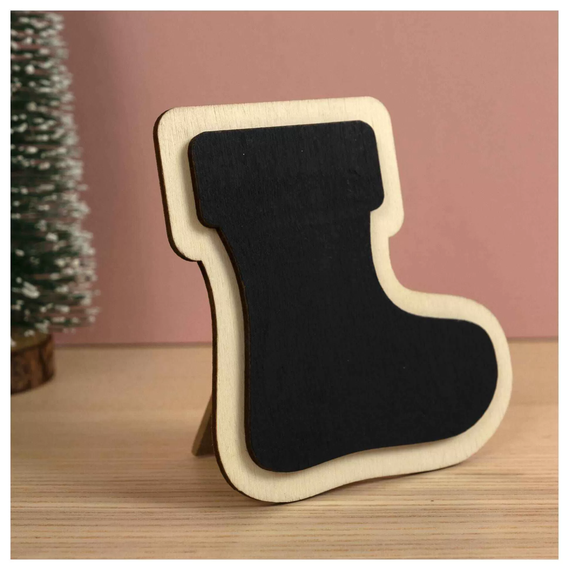 Stocking Blackboard Place Setting 9Cm-Hobbycraft Hot