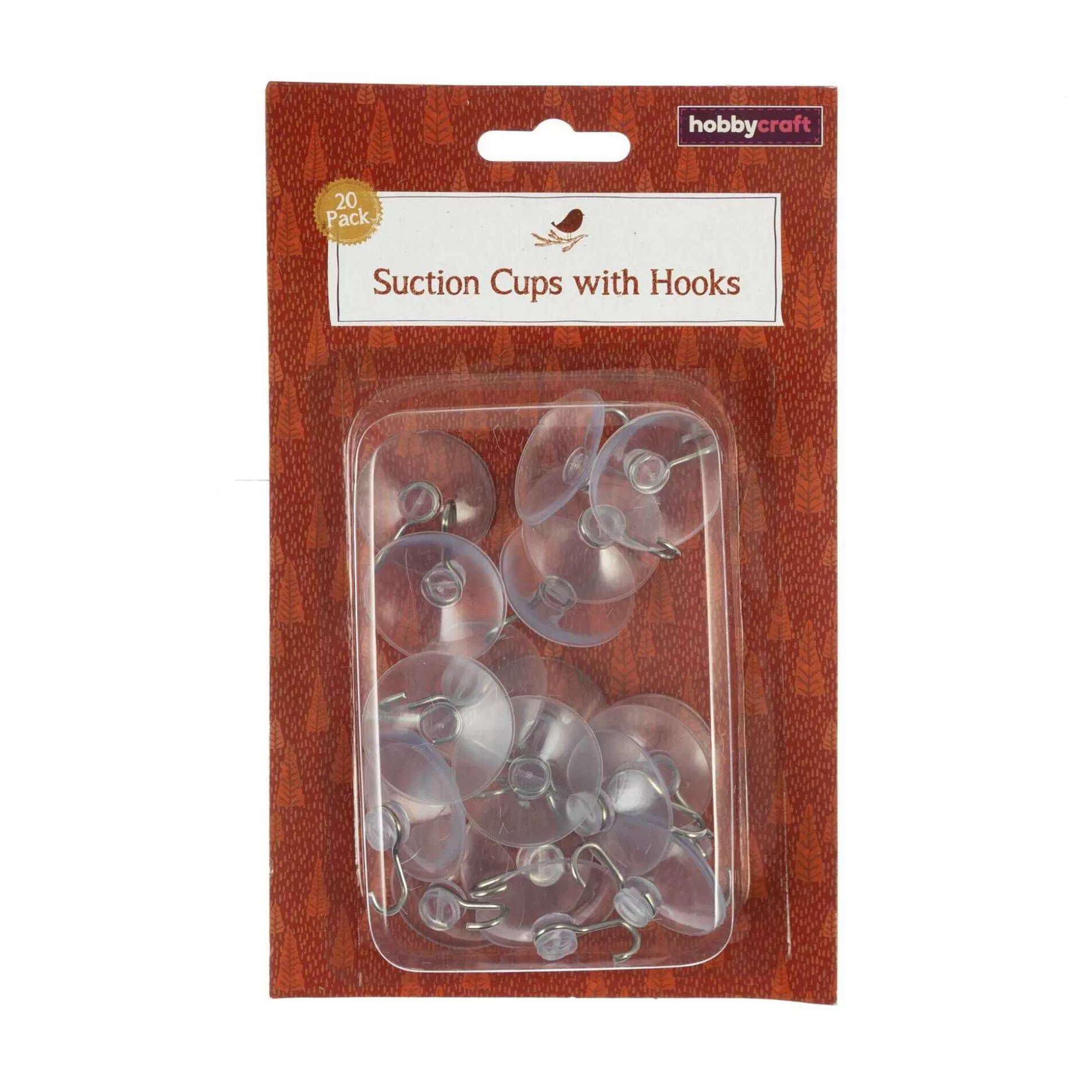 Suction Cups With Hooks 20 Pack-Hobbycraft Store