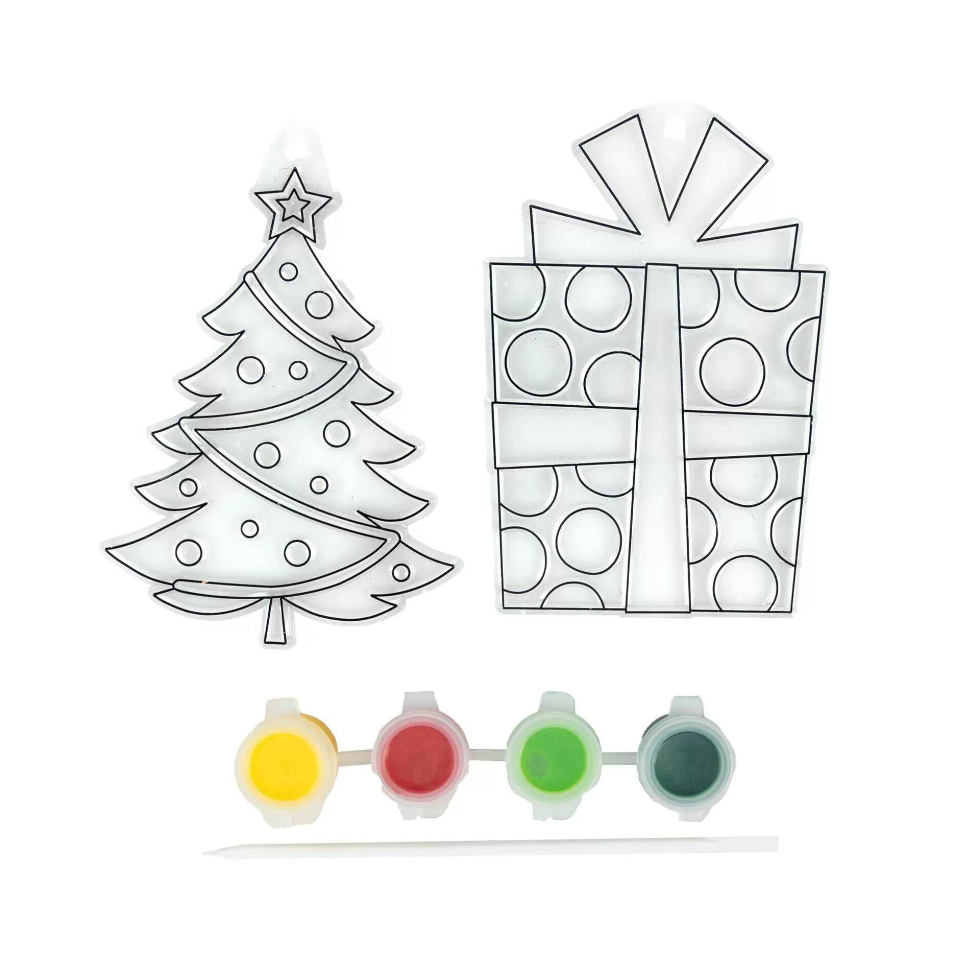 Tree And Presents Suncatcher Set 2 Pack-Hobbycraft Store