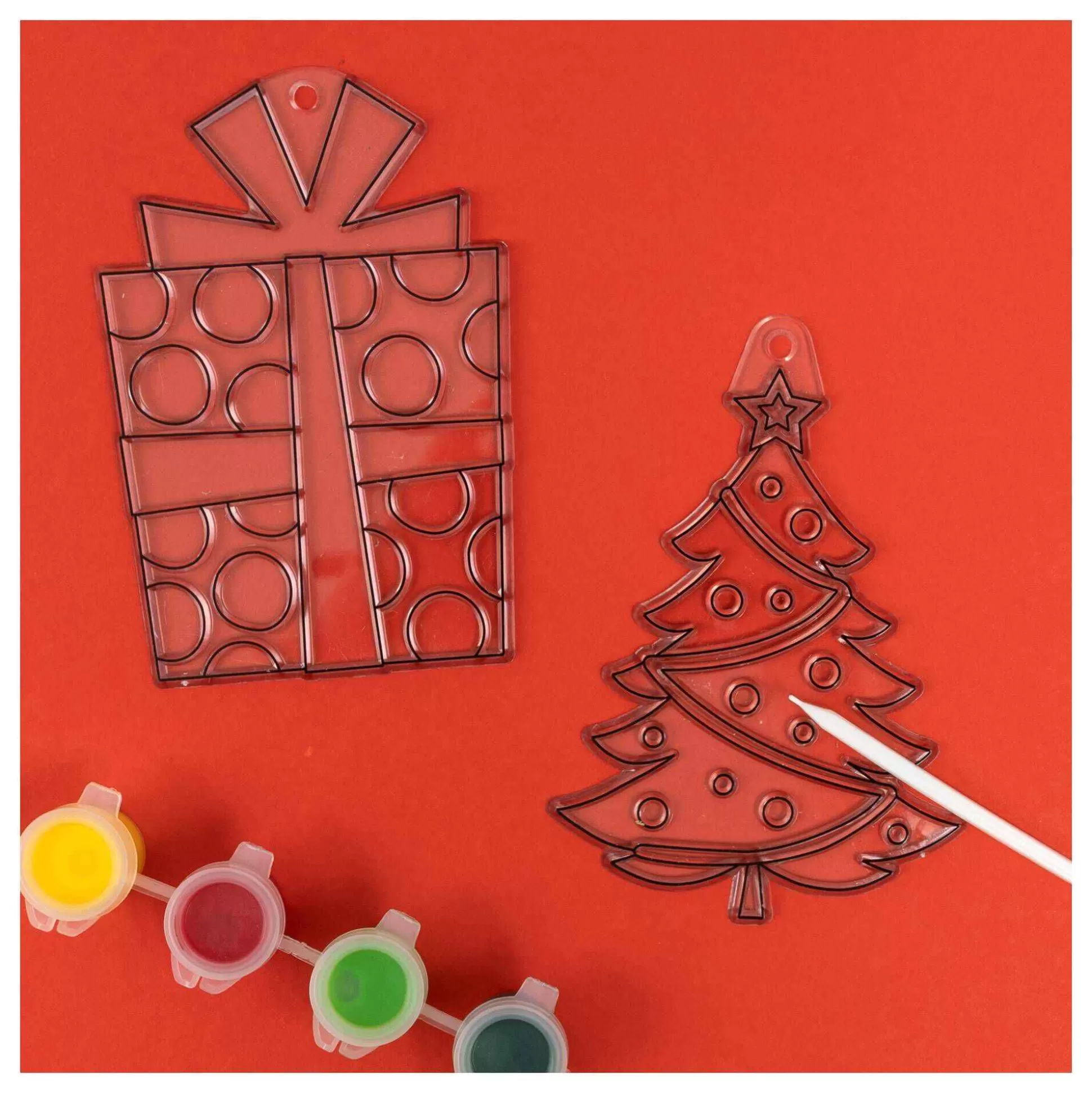 Tree And Presents Suncatcher Set 2 Pack-Hobbycraft Store