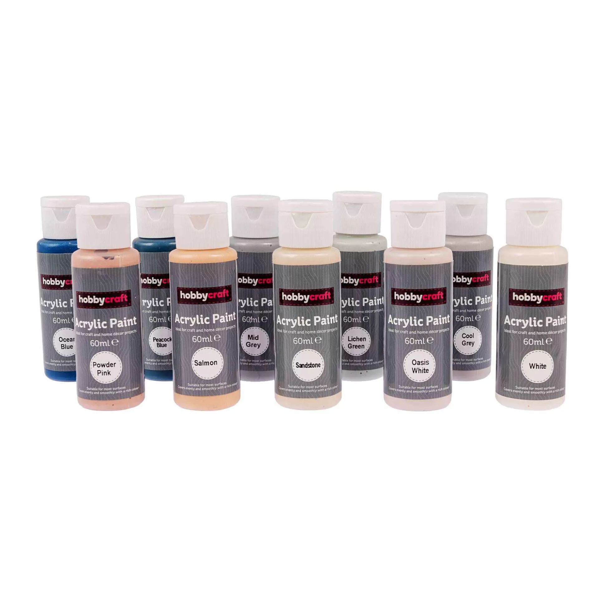 Trend Acrylic Paint 60Ml 10 Pack-Hobbycraft Discount