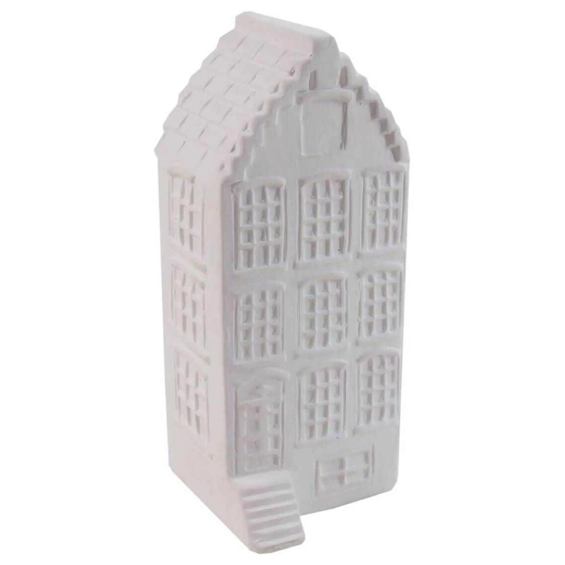 Unglazed Ceramic Town House 17Cm-Hobbycraft Best