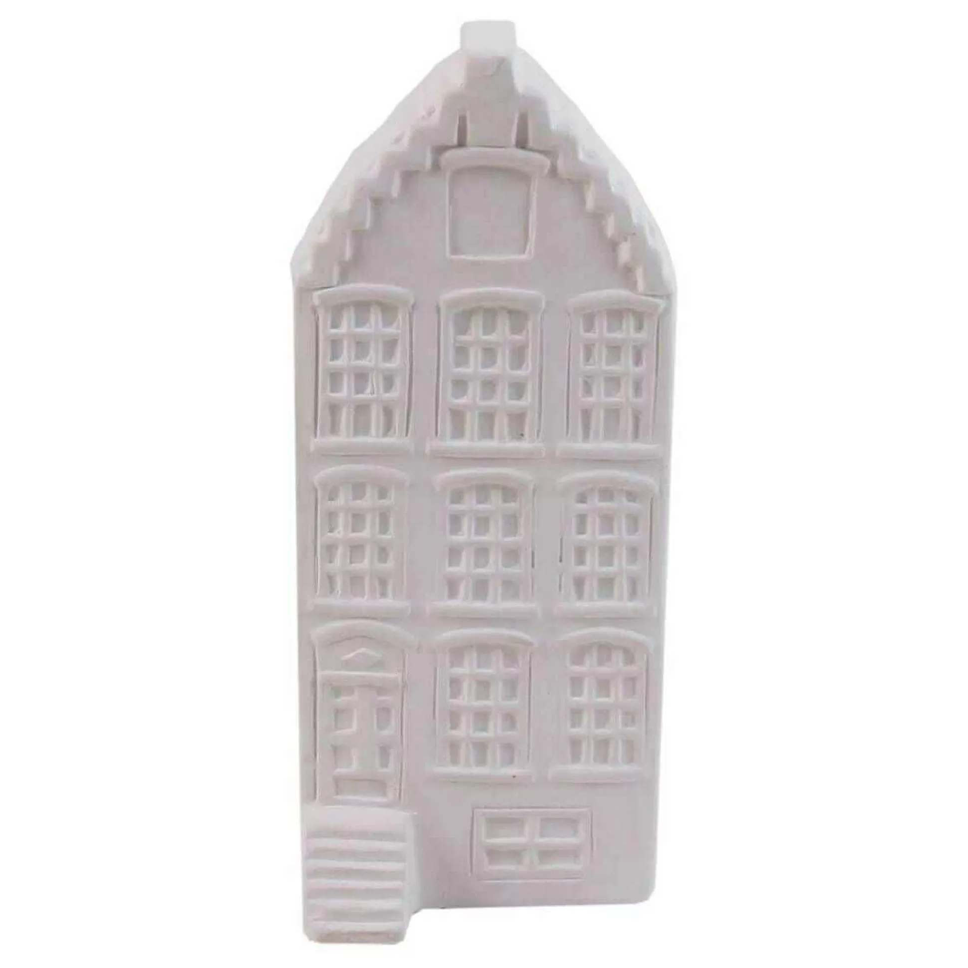 Unglazed Ceramic Town House 17Cm-Hobbycraft Best