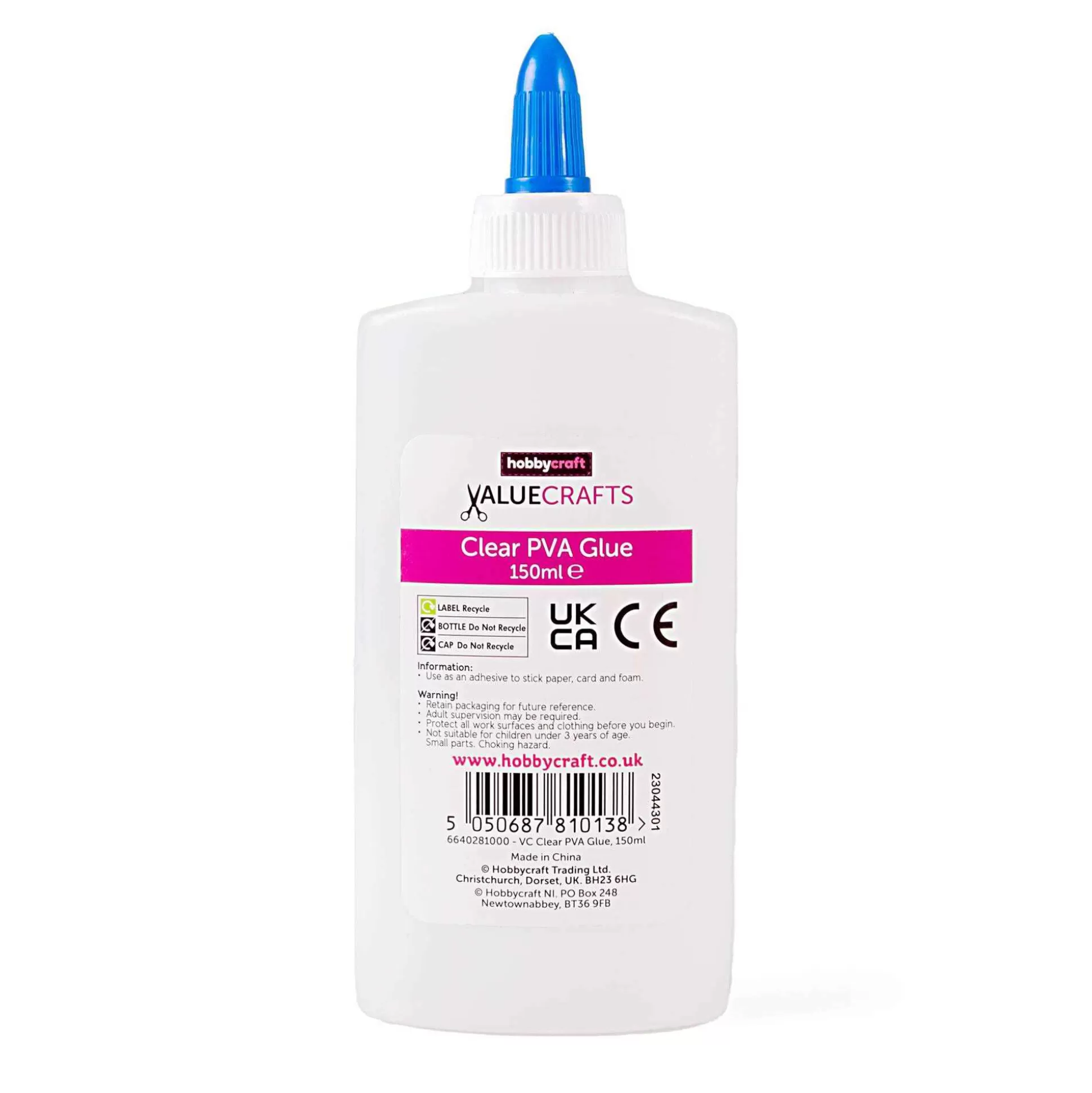 Valuecrafts Clear Pva Glue 150Ml-Hobbycraft Hot