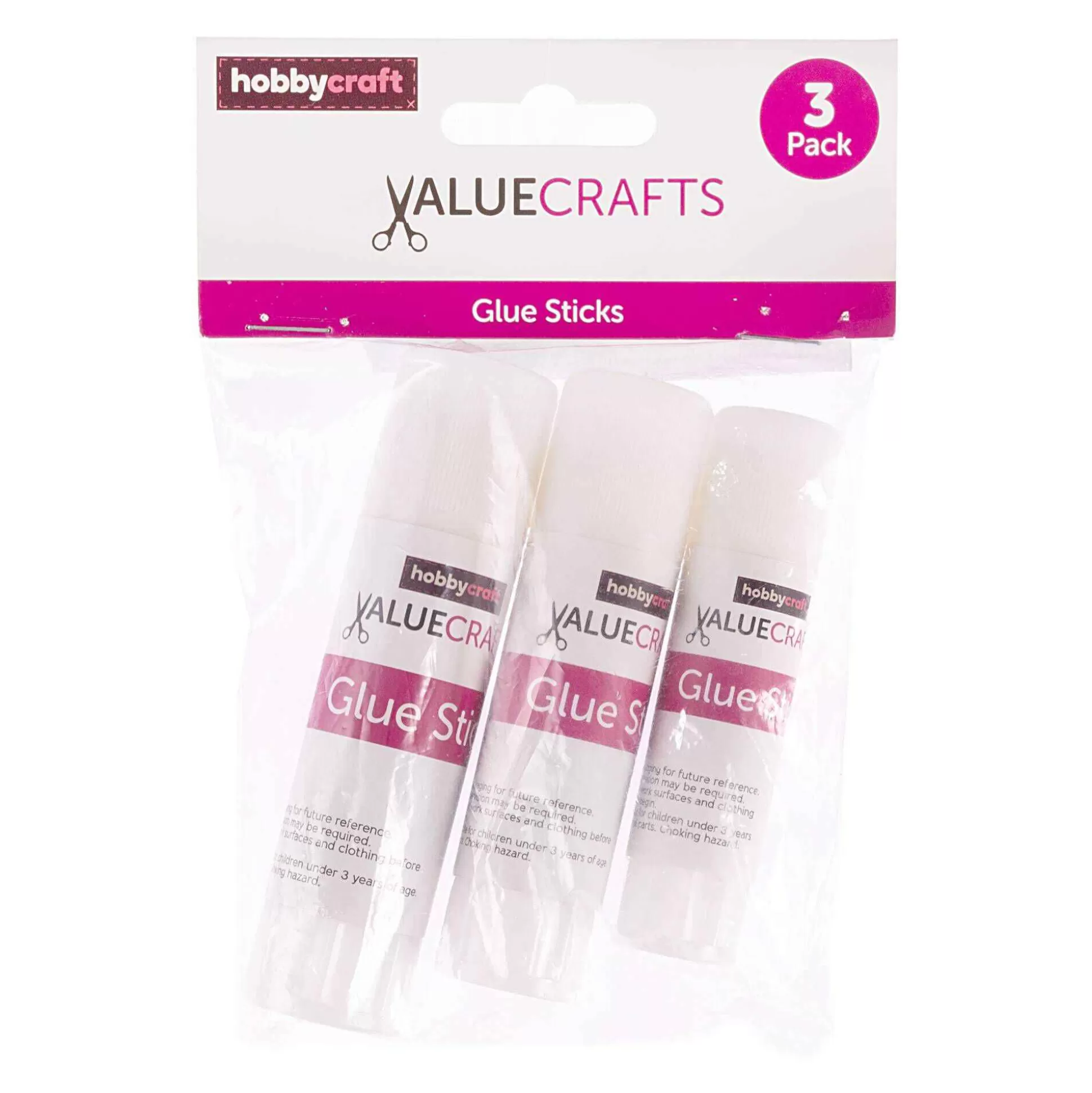 Valuecrafts Glue Sticks 3 Pack-Hobbycraft New