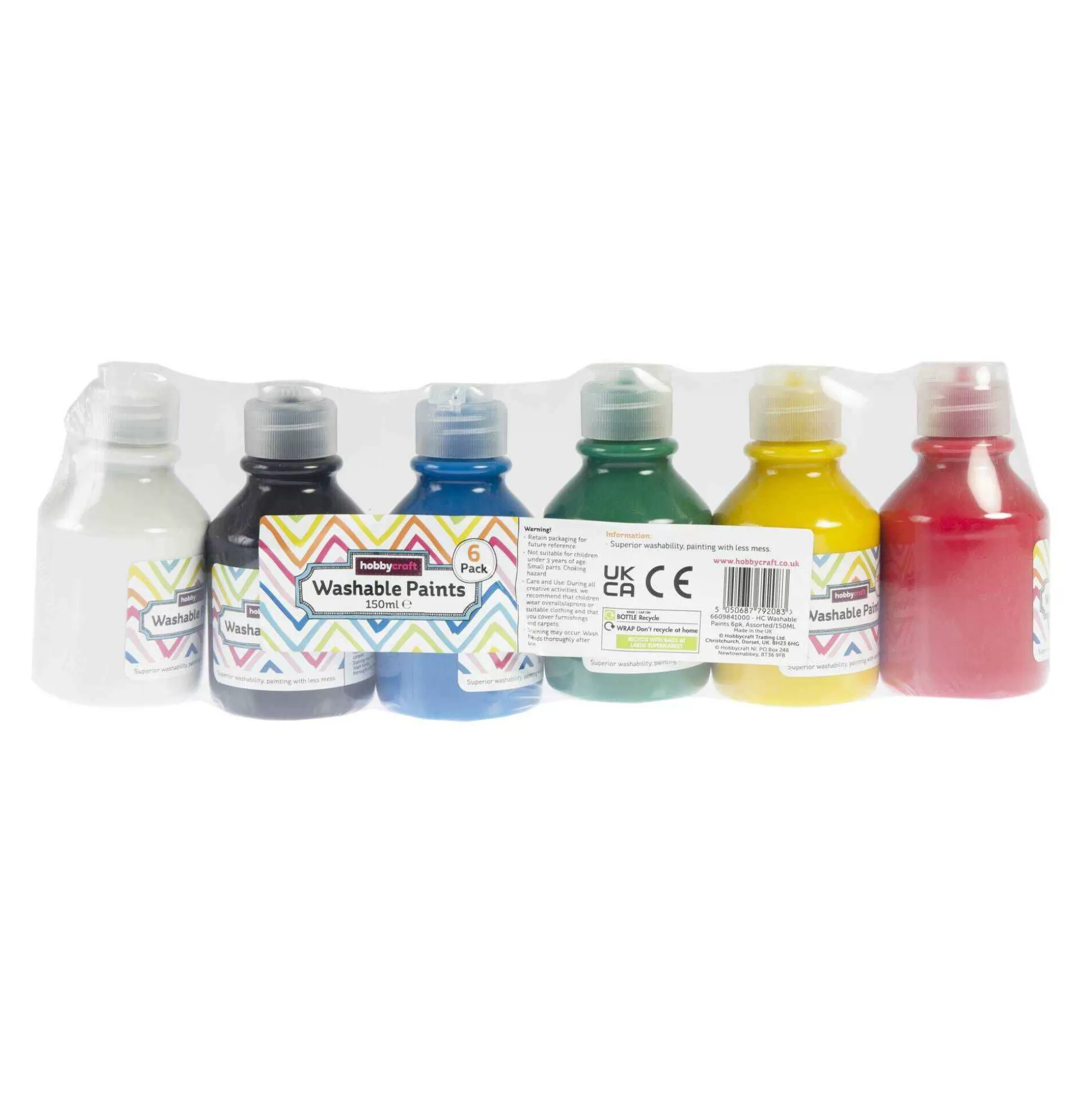 Washable Paints 150Ml 6 Pack-Hobbycraft Discount