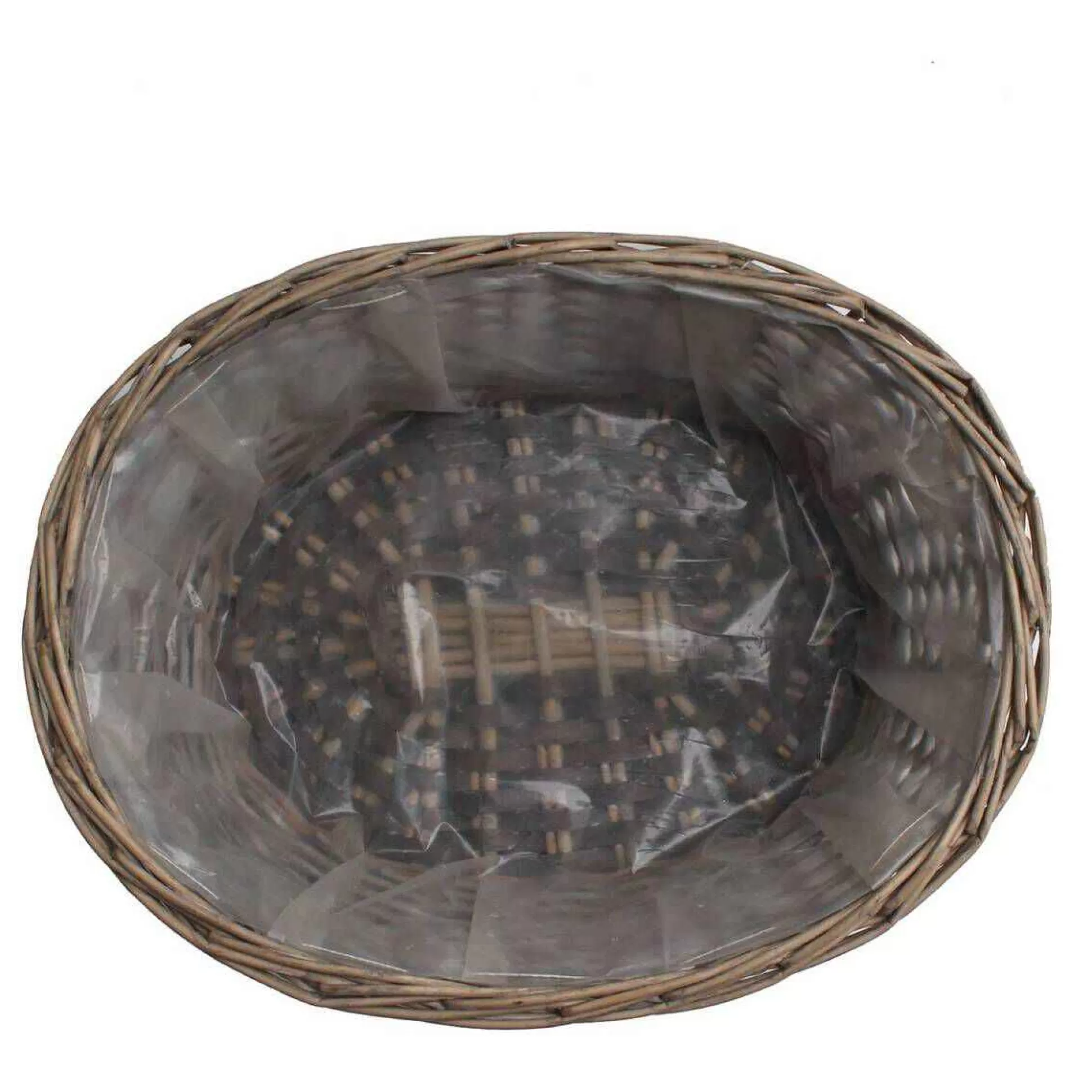 Washed Brown Wicker Basket 33Cm-Hobbycraft Discount