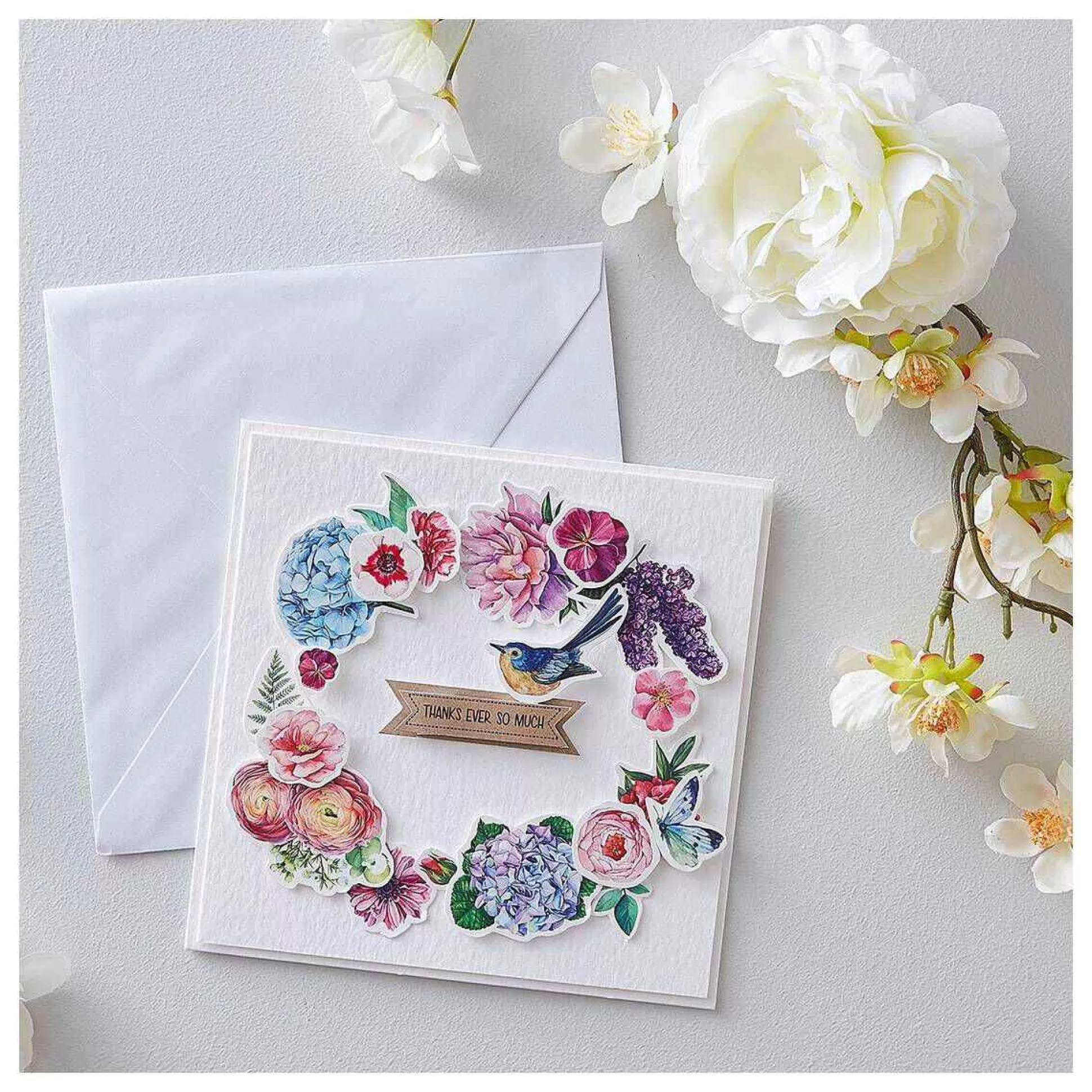 White Cards And Envelopes 4 X 4 Inches 50 Pack-Hobbycraft Cheap